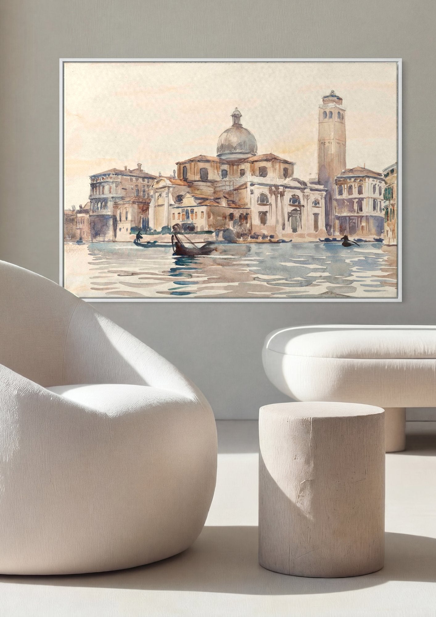 Quadro Decorativo Cenas de Veneza - John Singer Sargent em ambiente decorado