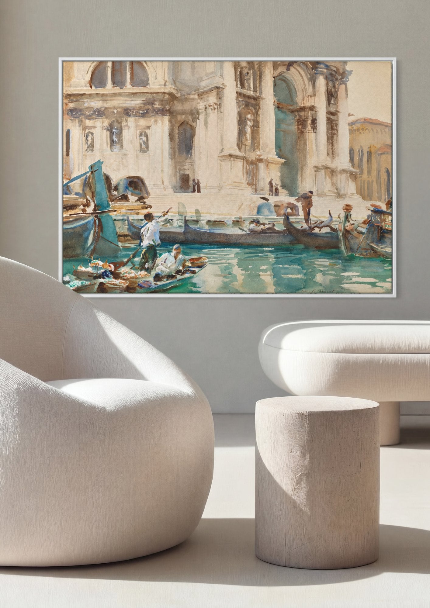 Quadro Decorativo Cenas de Veneza - John Singer Sargent em ambiente decorado