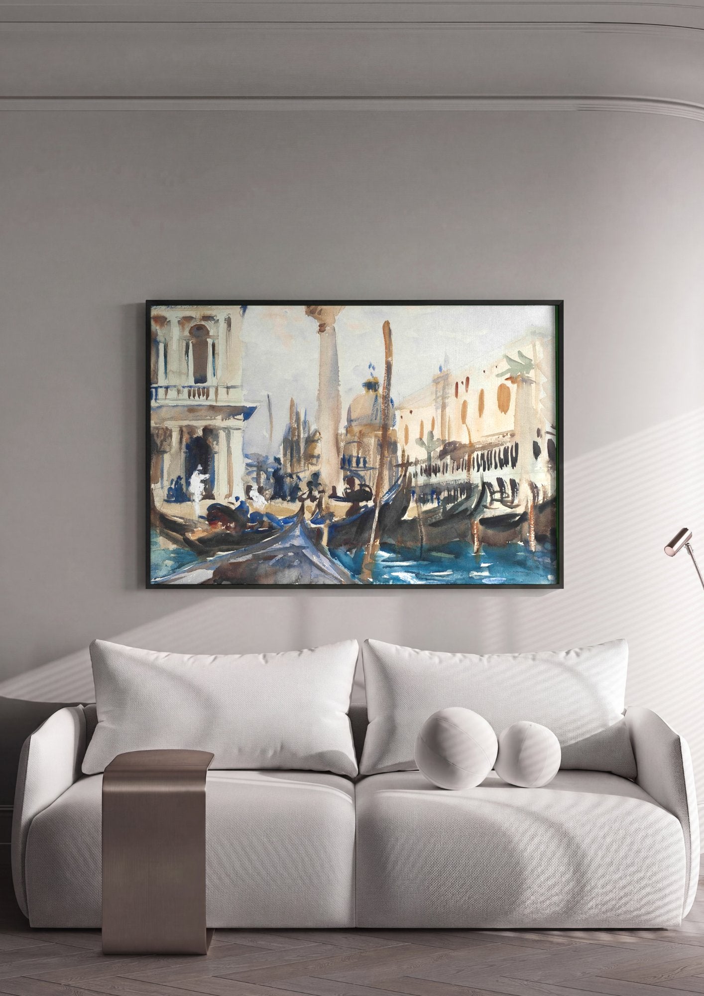 Quadro Decorativo Canal de Veneza - John Singer Sargent em ambiente decorado