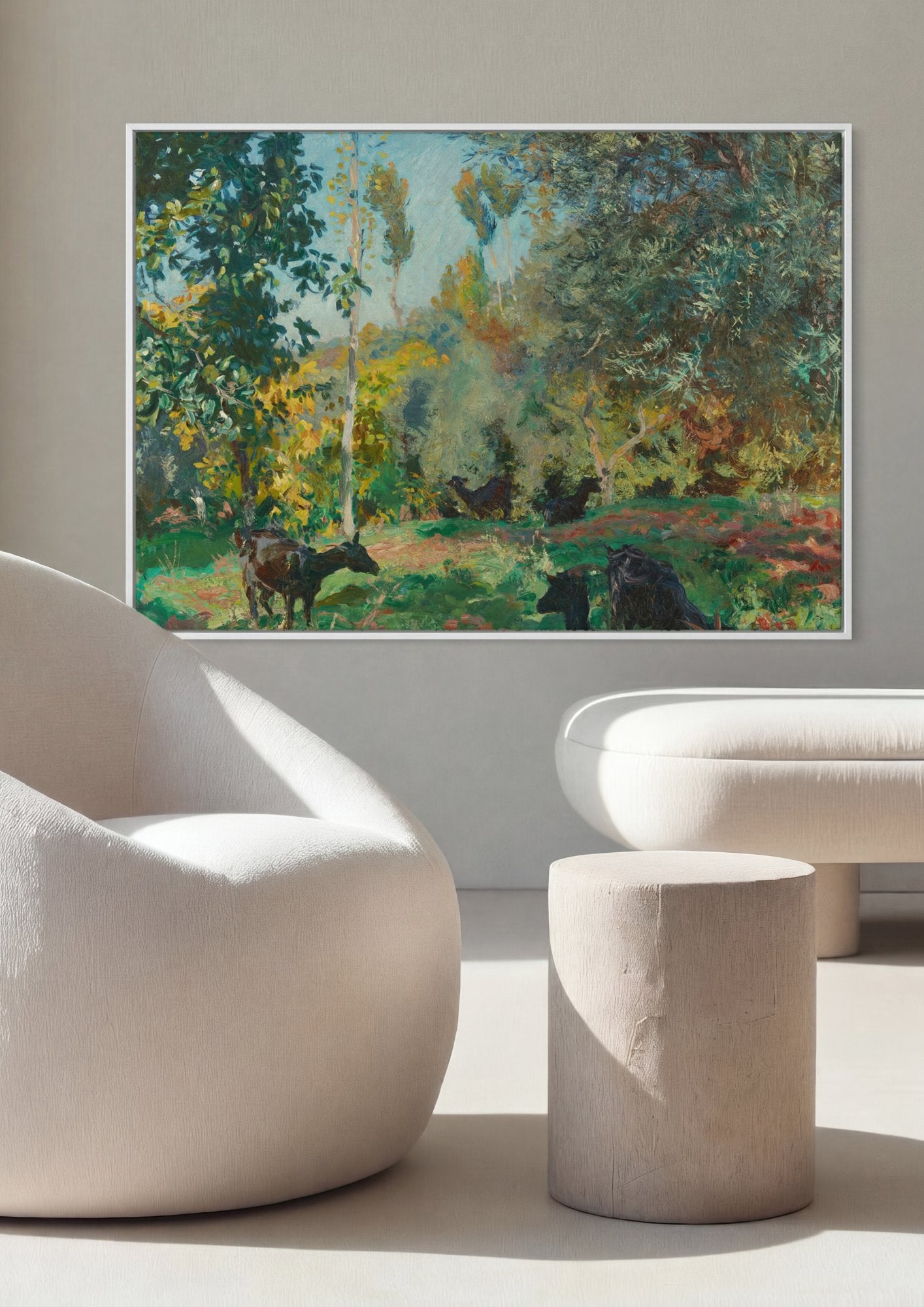 Quadro Decorativo Cenas Pastorais - John Singer Sargent em ambiente decorado