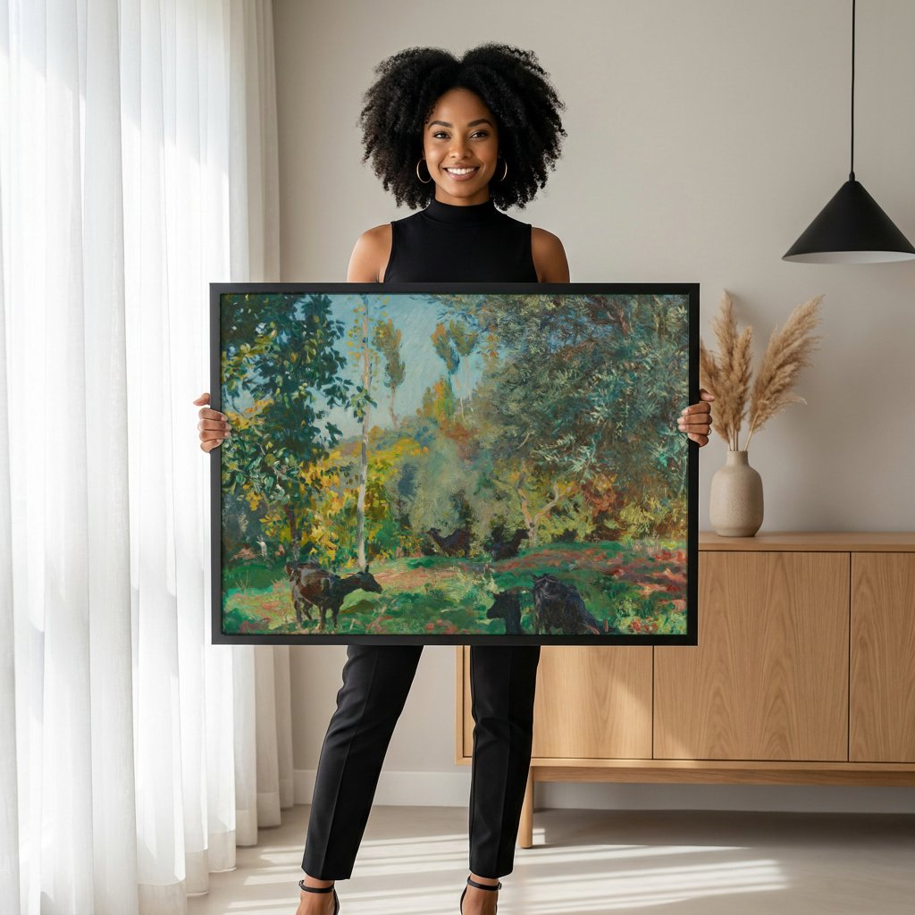 Quadro Decorativo Cenas Pastorais - John Singer Sargent com modelo em ambiente