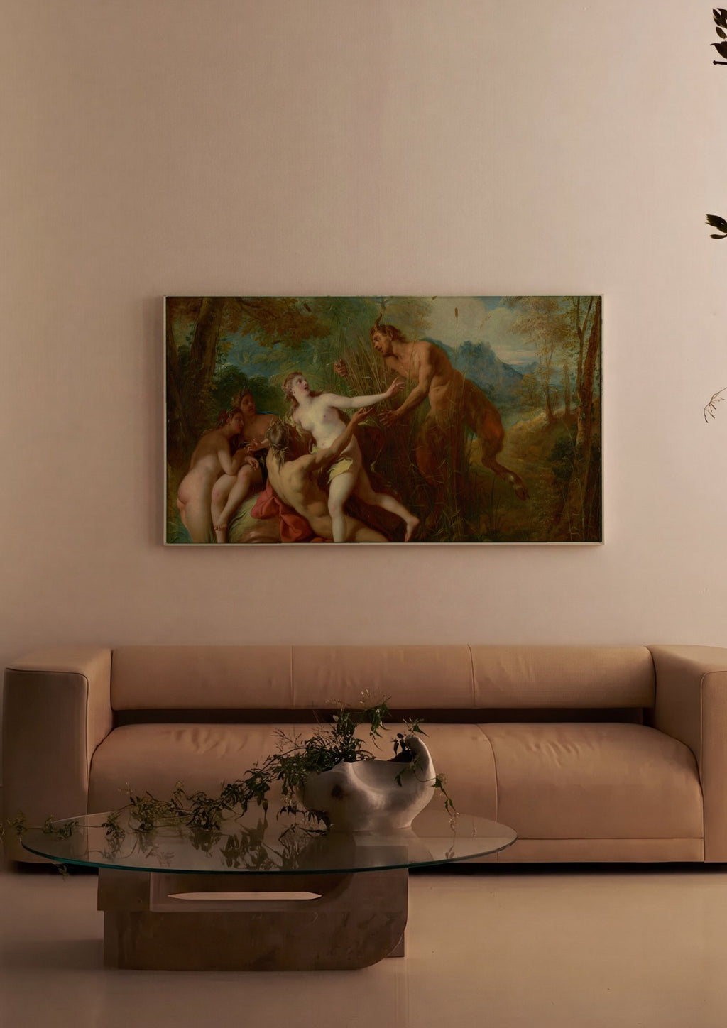 Quadro Decorativo A Surpresa - Jean François de Troy em ambiente decorado
