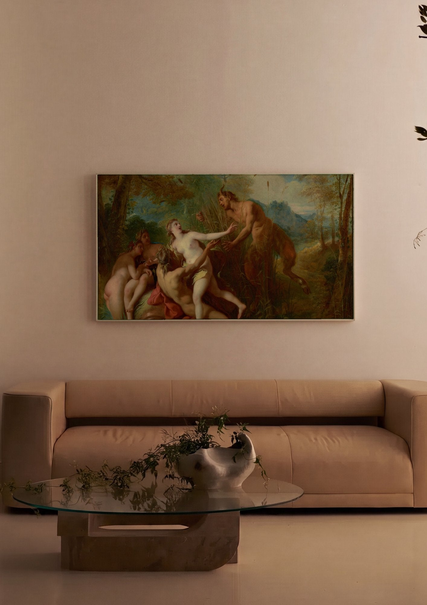 Quadro Decorativo A Surpresa - Jean François de Troy em ambiente decorado