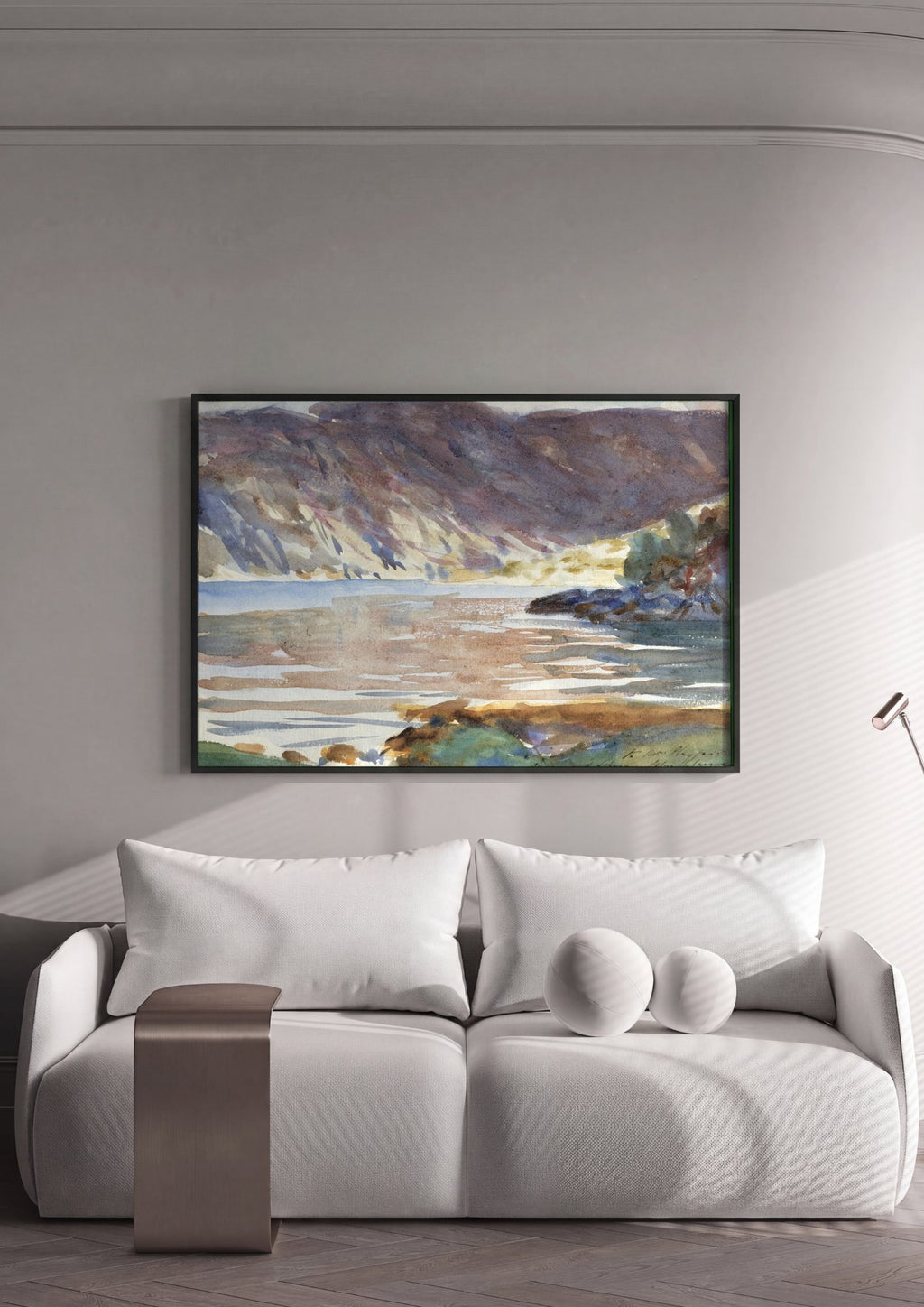 Quadro Decorativo Paisagem Mediterrânea - John Singer Sargent em ambiente decorado