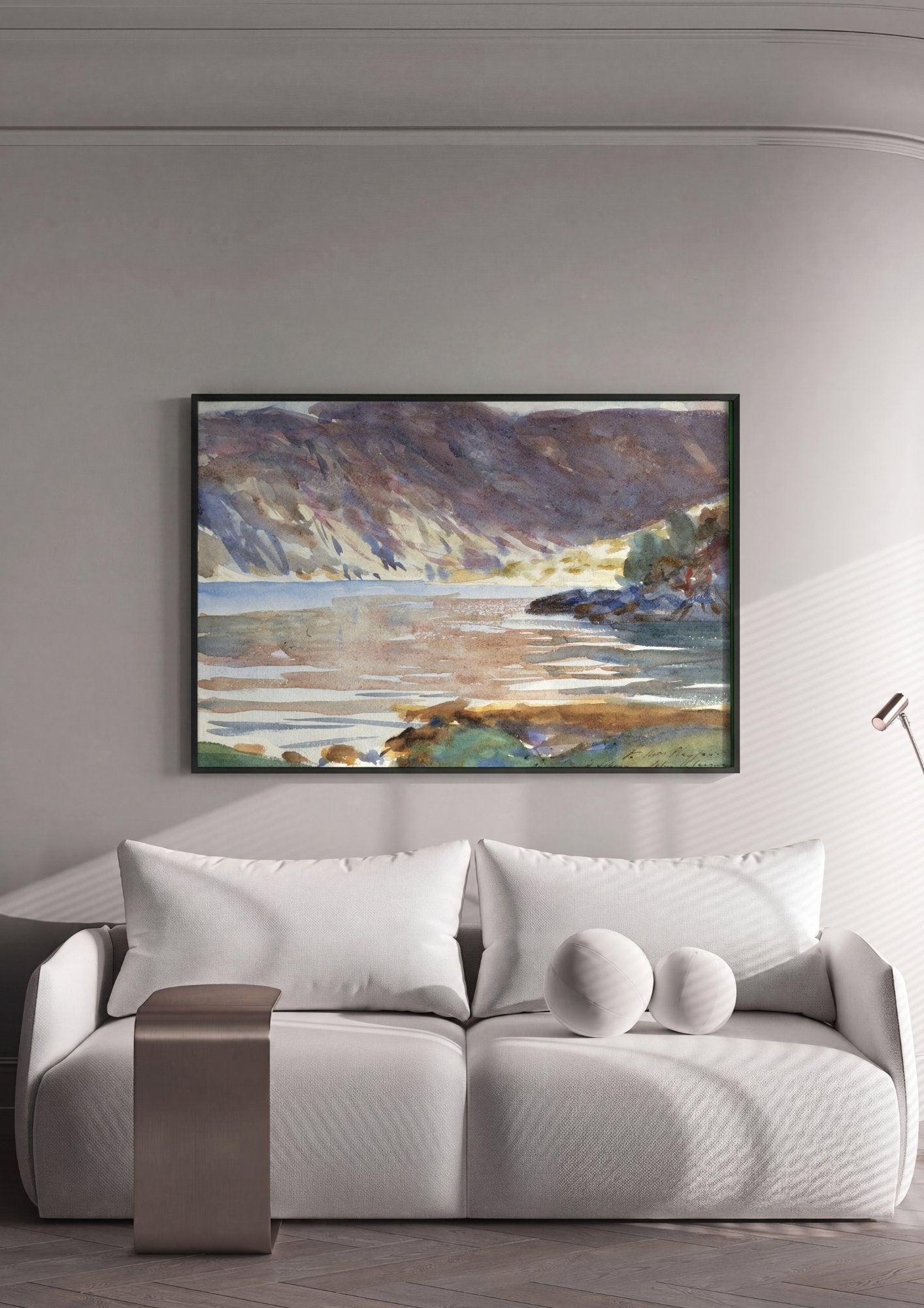 Quadro Decorativo Paisagem Mediterrânea - John Singer Sargent em ambiente decorado