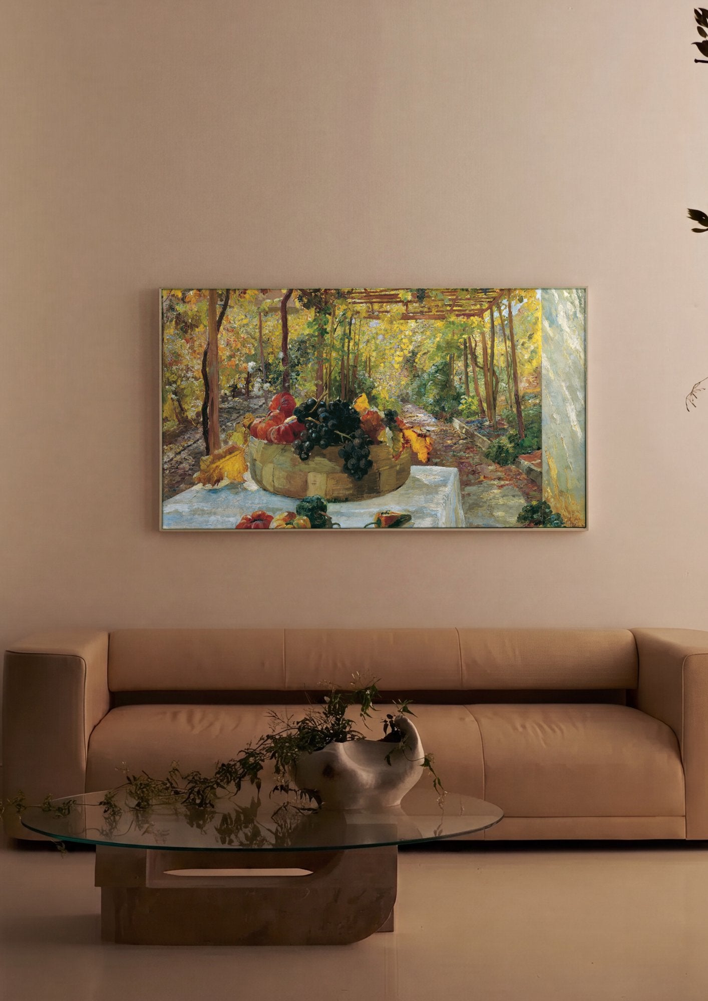 Quadro Decorativo 'A Pérgola' - Marie Egner em ambiente decorado