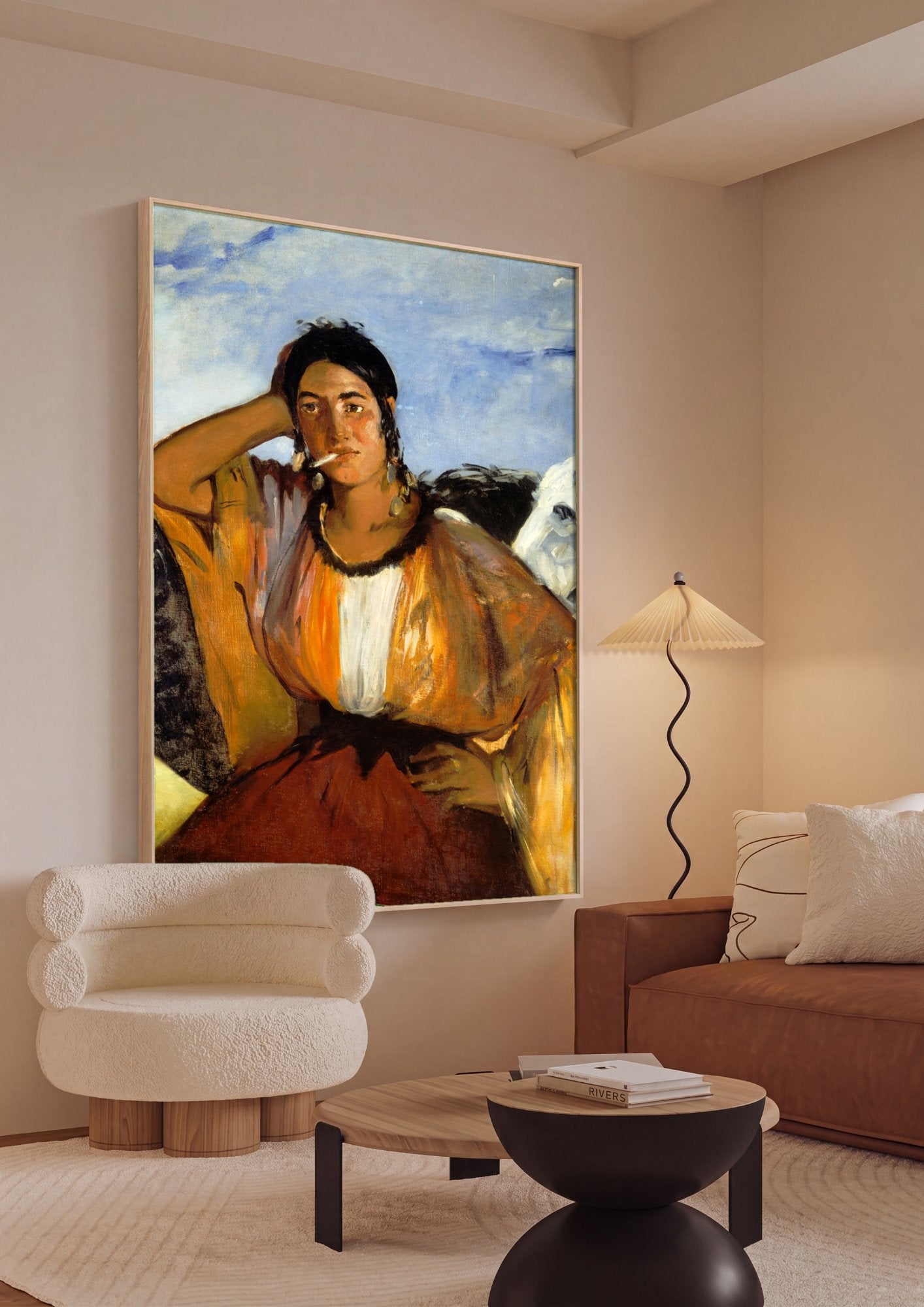 Quadro Decorativo A Cigana – Édouard Manet em ambiente decorado