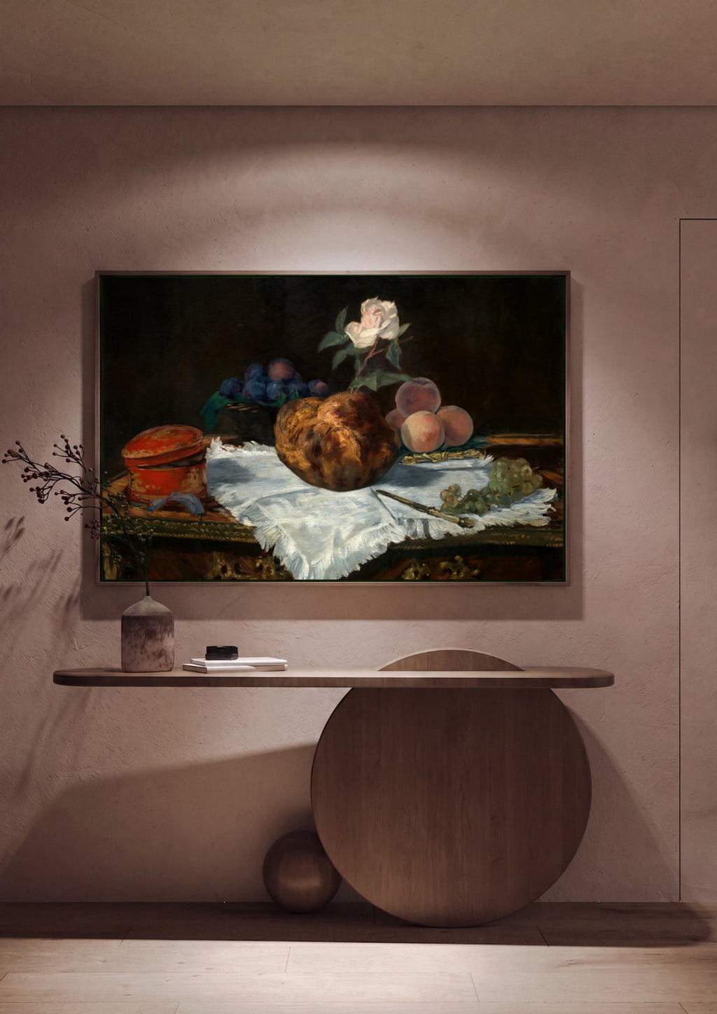 Quadro Decorativo Natureza-Morta - Manet em ambiente decorado