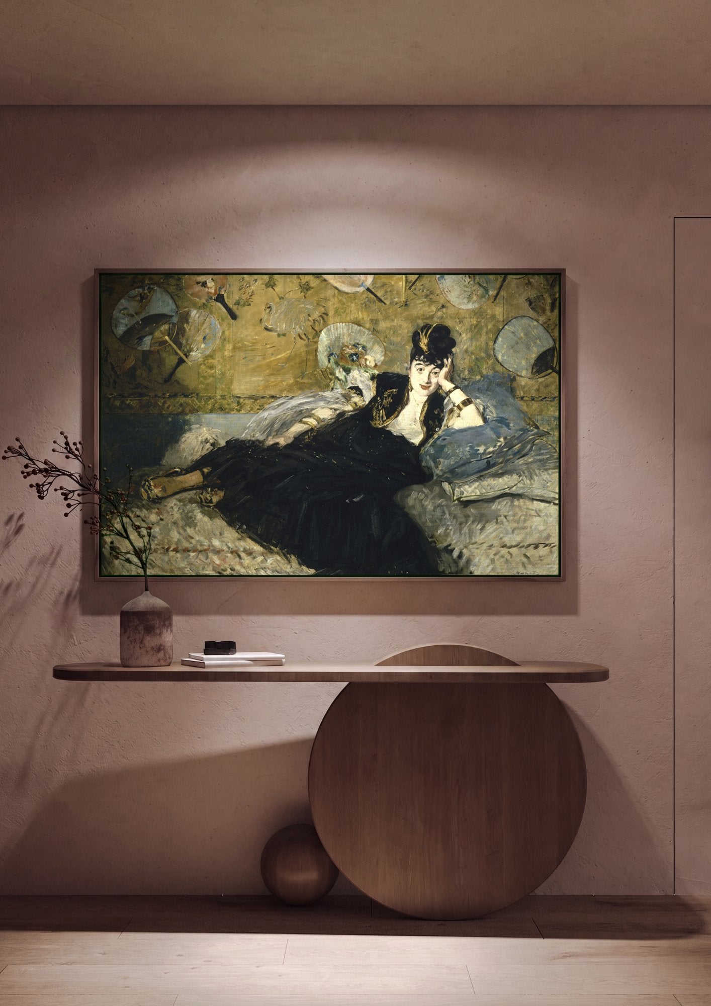 Quadro Decorativo Nana - Edouard Manet em ambiente decorado