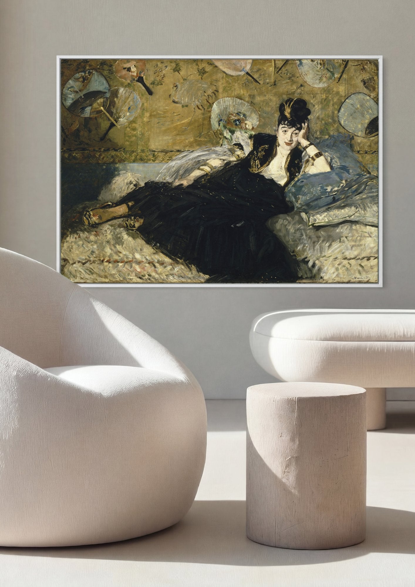 Quadro Decorativo Nana - Edouard Manet em ambiente decorado