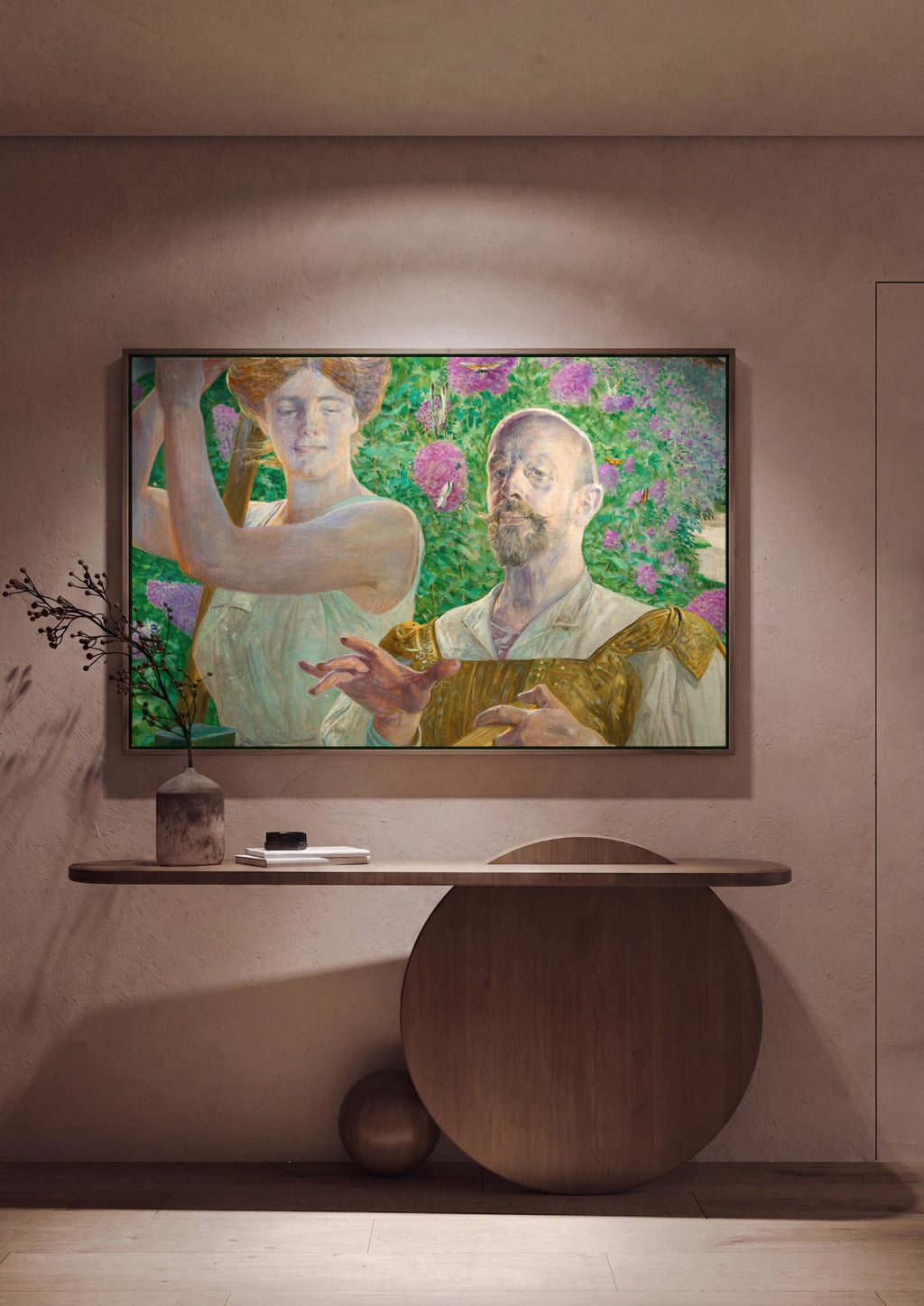 Quadro Decorativo A Minha Alma Estranha - Jacek Malczewski em ambiente decorado