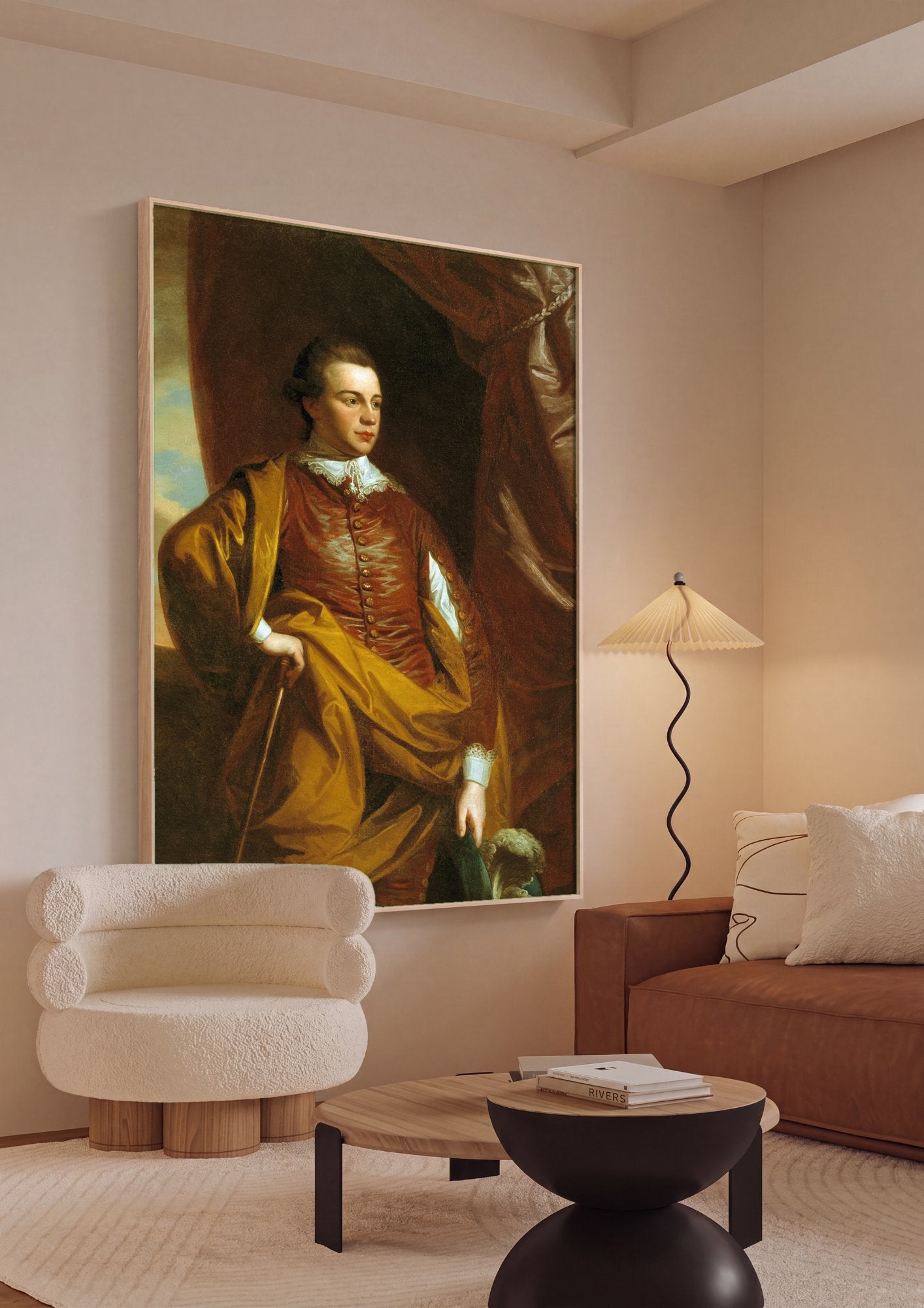Quadro Decorativo Retrato de Jovem - Benjamin West em ambiente decorado