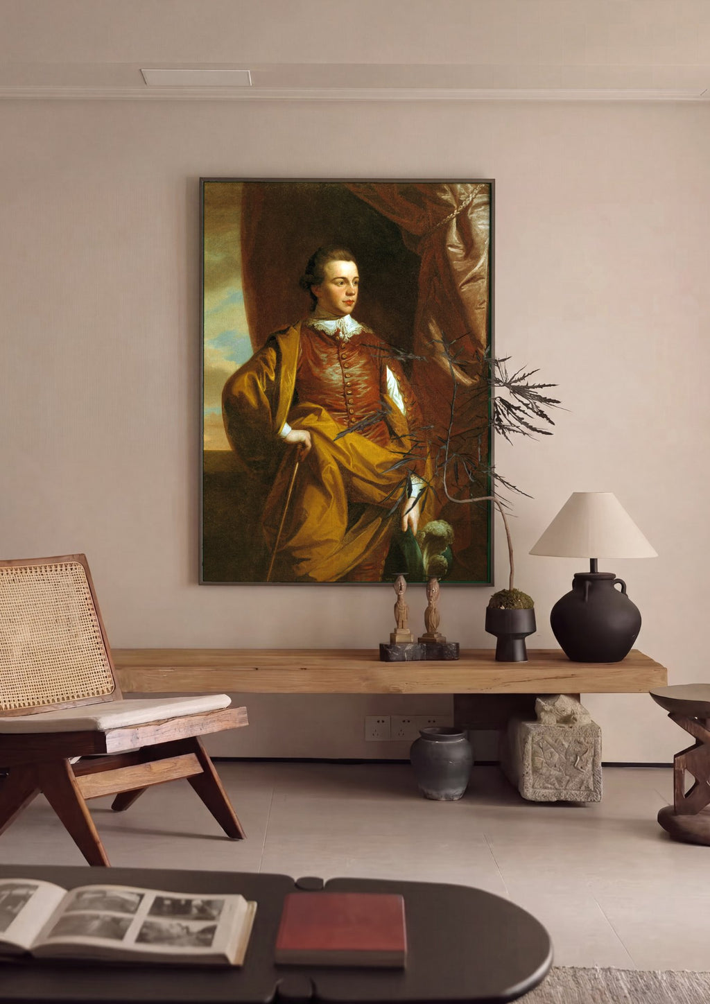 Quadro Decorativo Retrato de Jovem - Benjamin West em ambiente decorado
