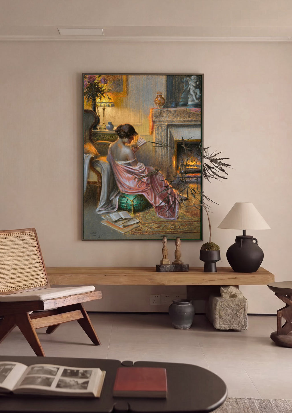 Quadro Decorativo A Leitura - Delphin Enjolras em ambiente decorado