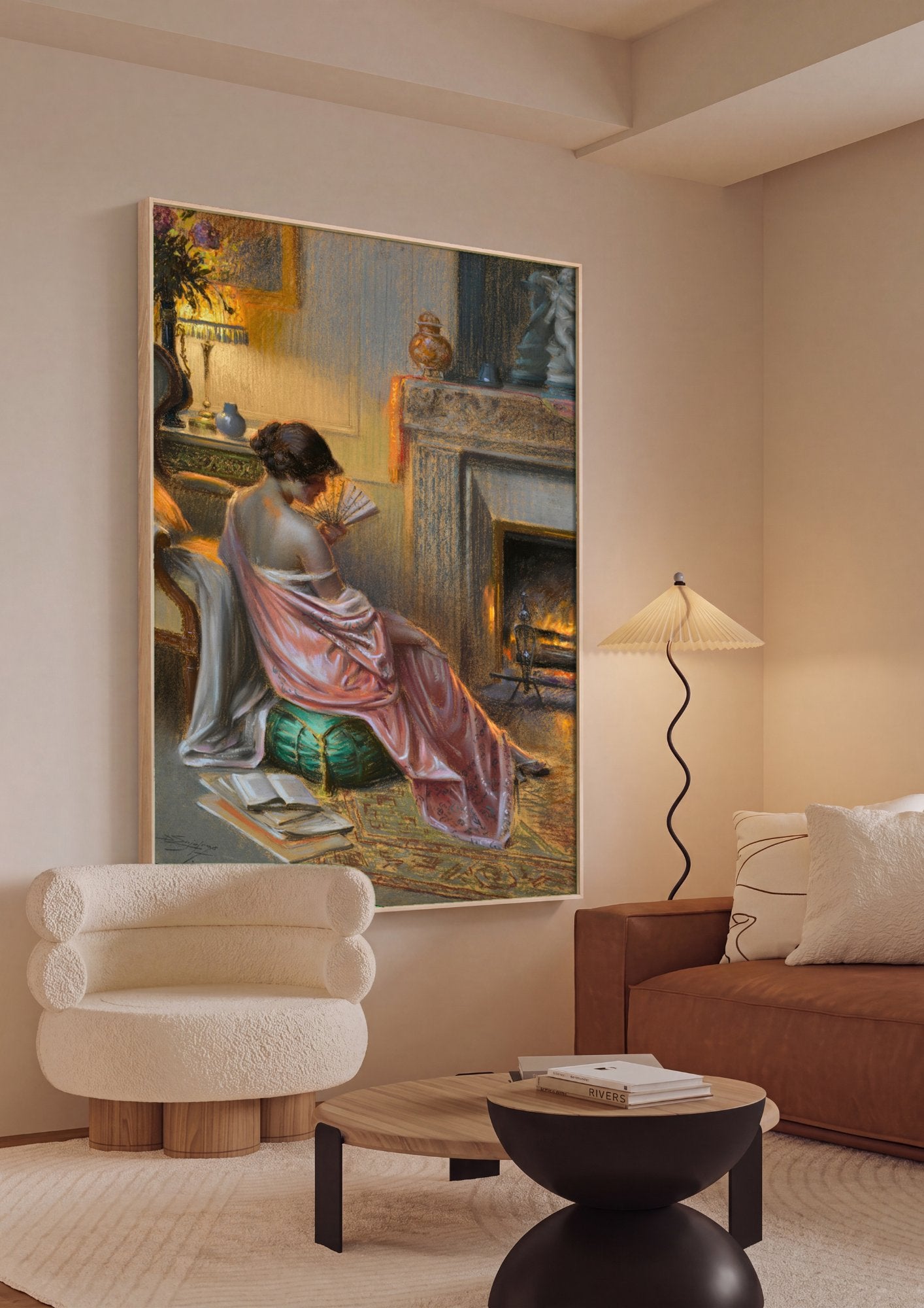 Quadro Decorativo A Leitura - Delphin Enjolras em ambiente decorado