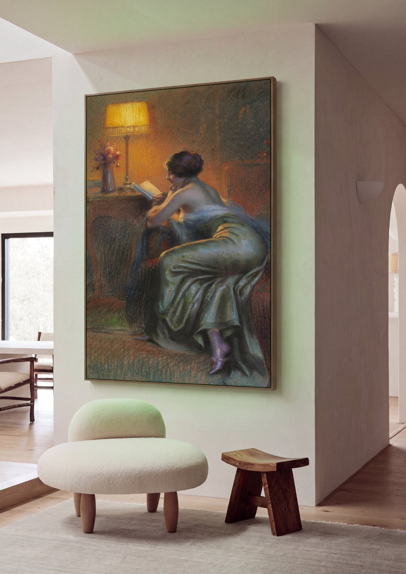 Quadro Decorativo A Leitora - Delphin Enjolras em ambiente decorado