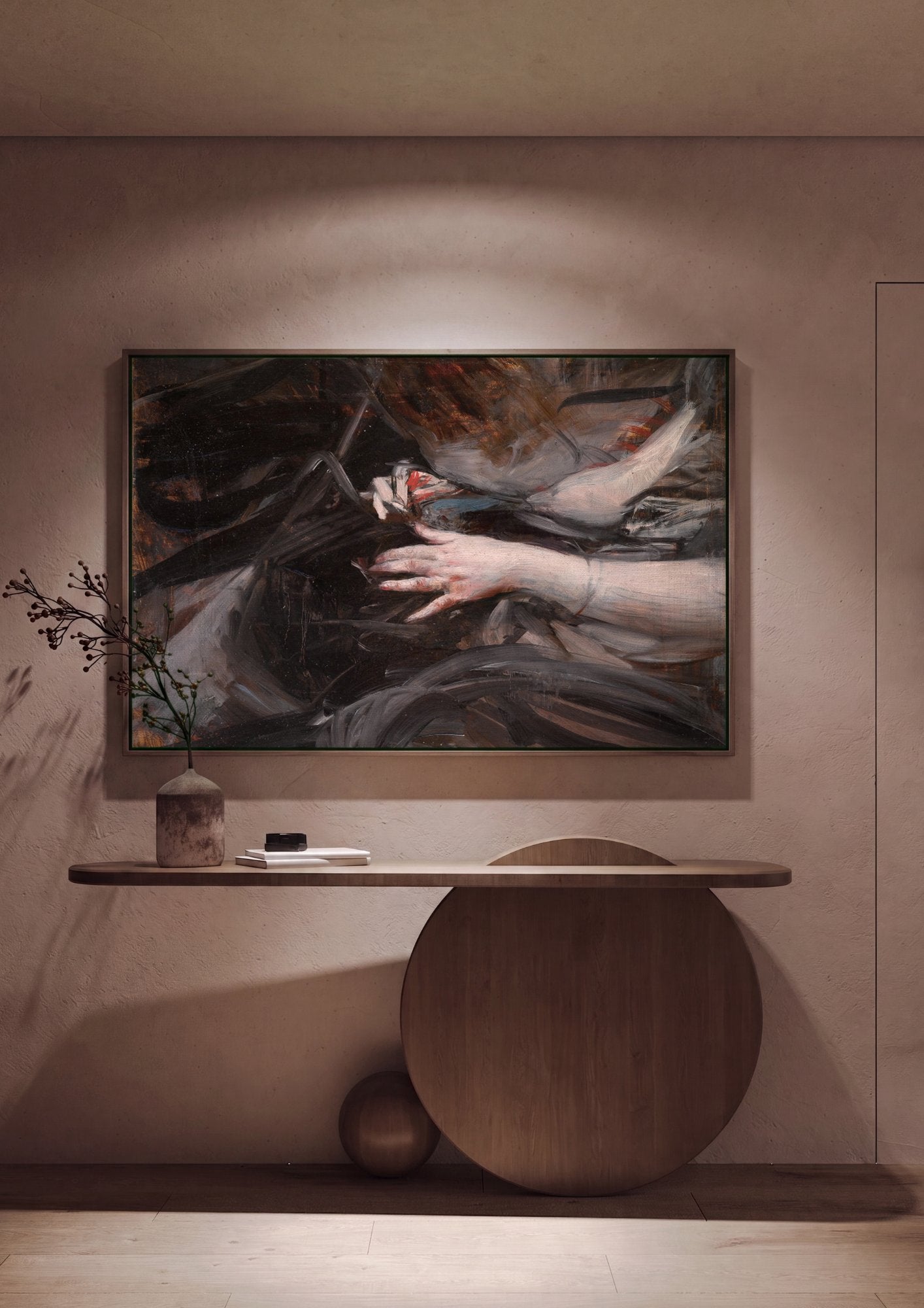 Quadro Decorativo Mão de Mulher - Giovanni Boldini em ambiente decorado