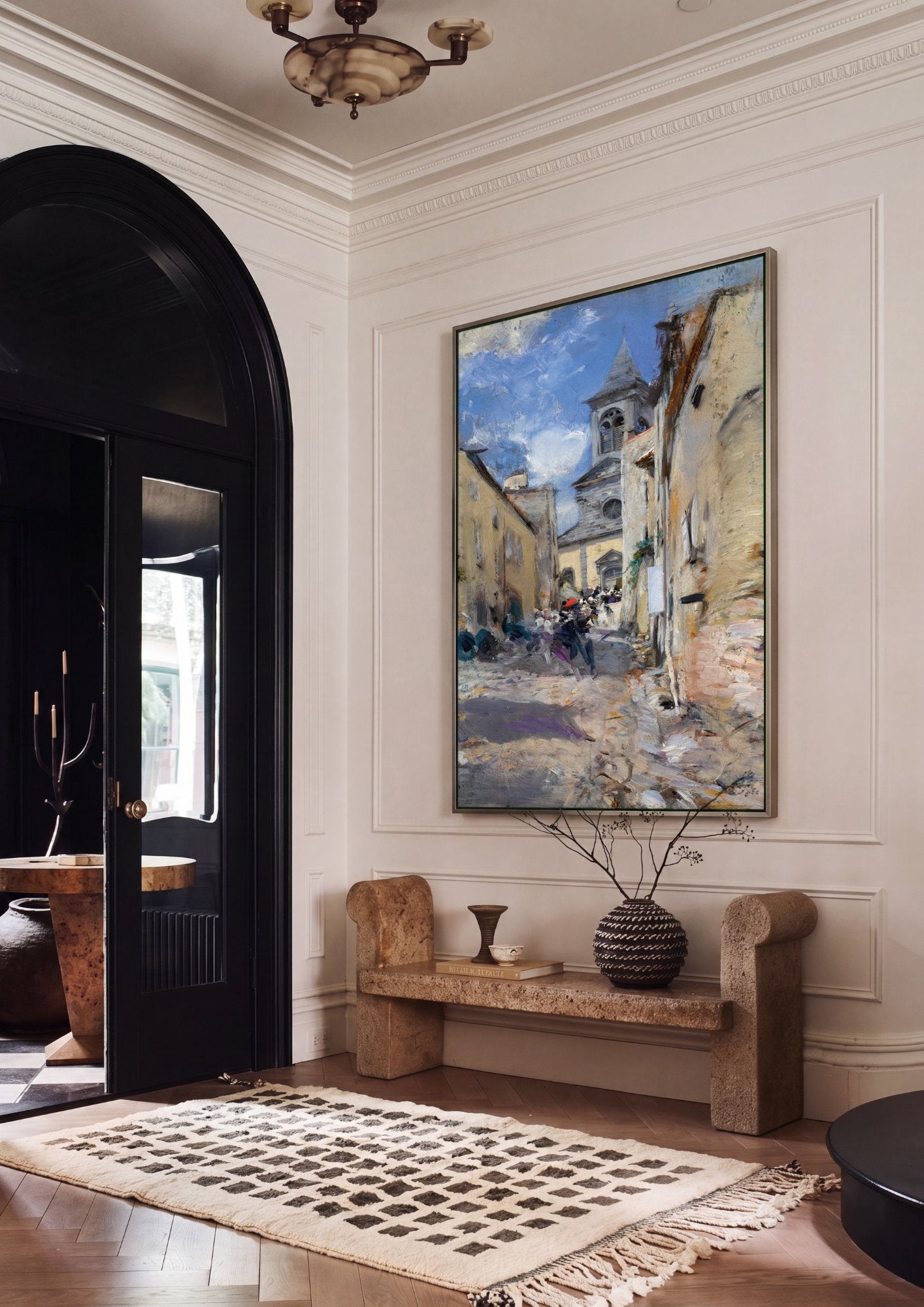 Quadro Decorativo Rua na Itália - Giovanni Boldini em ambiente decorado