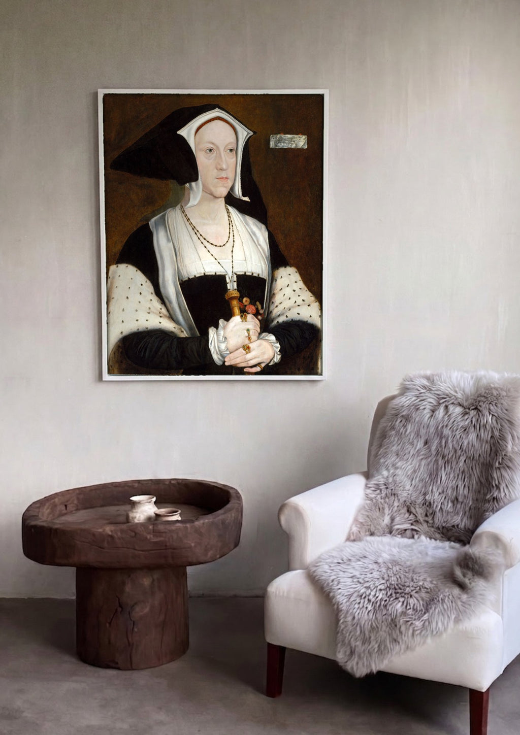 Quadro Decorativo 'Anna de Cleves' - Hans Holbein | quadro emoldurado na parede