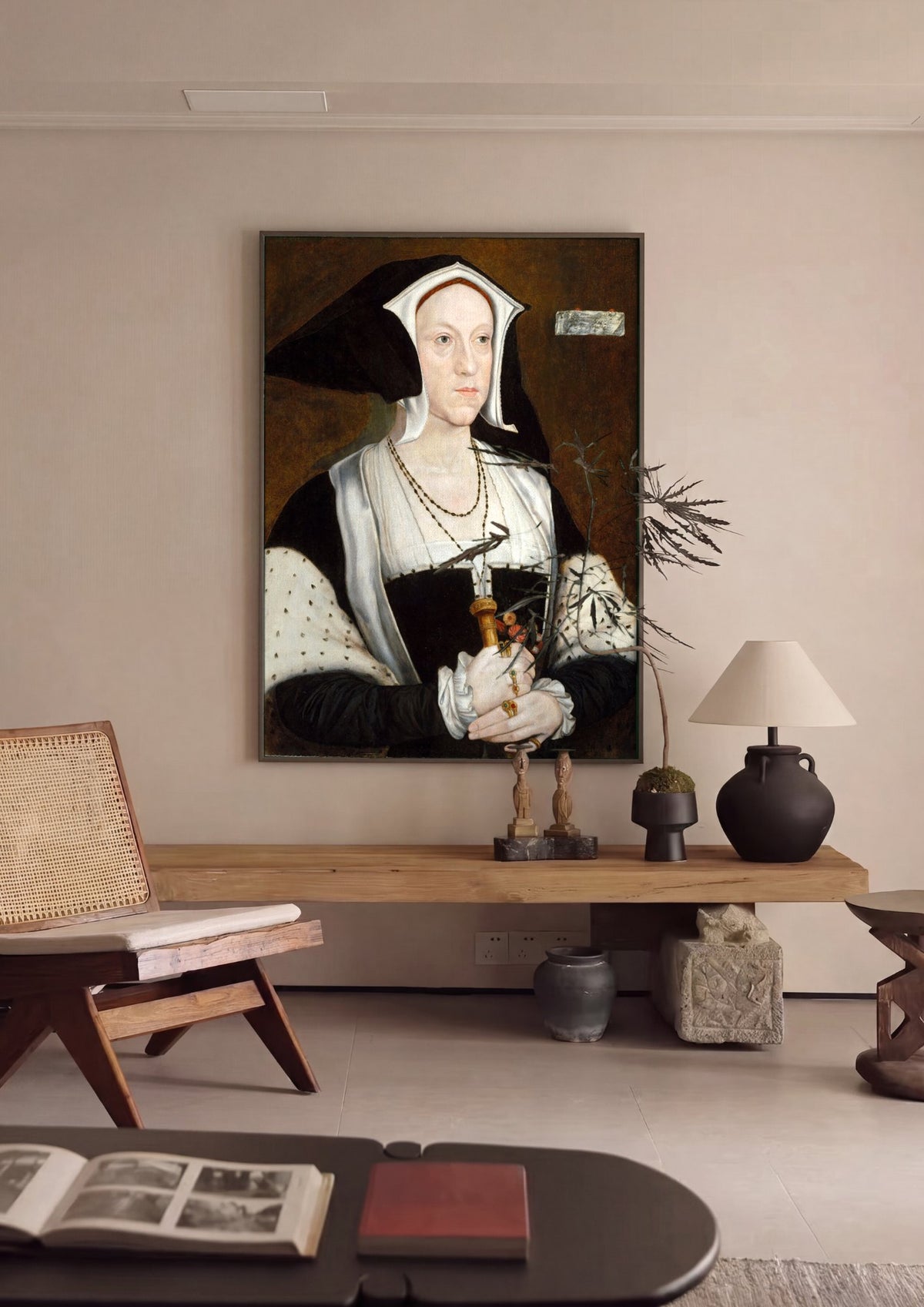 Quadro Decorativo 'Anna de Cleves' - Hans Holbein | quadro emoldurado na parede