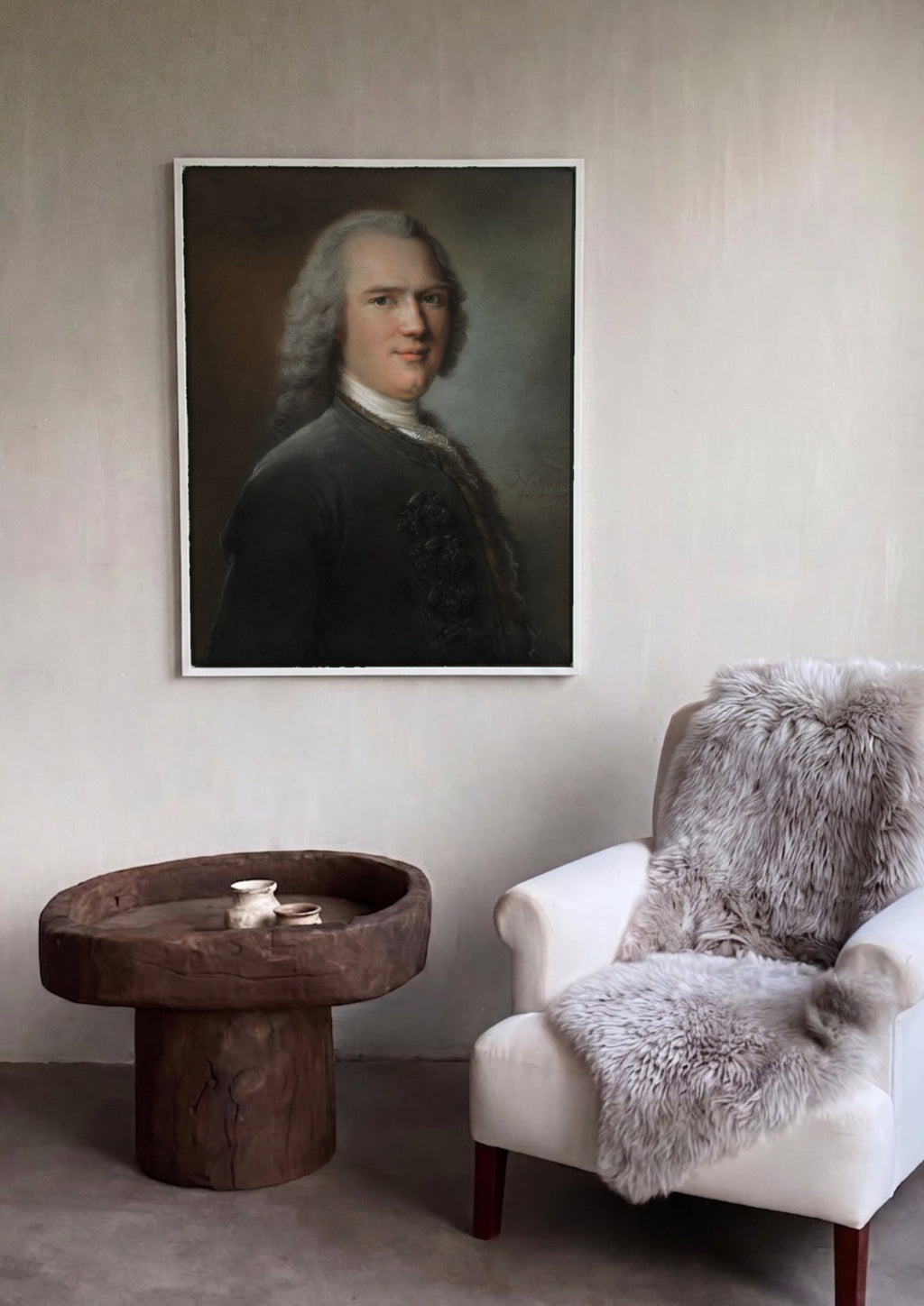 Quadro Decorativo Retrato de Cavalheiro - Jean-Marc Nattier | quadro emoldurado na parede