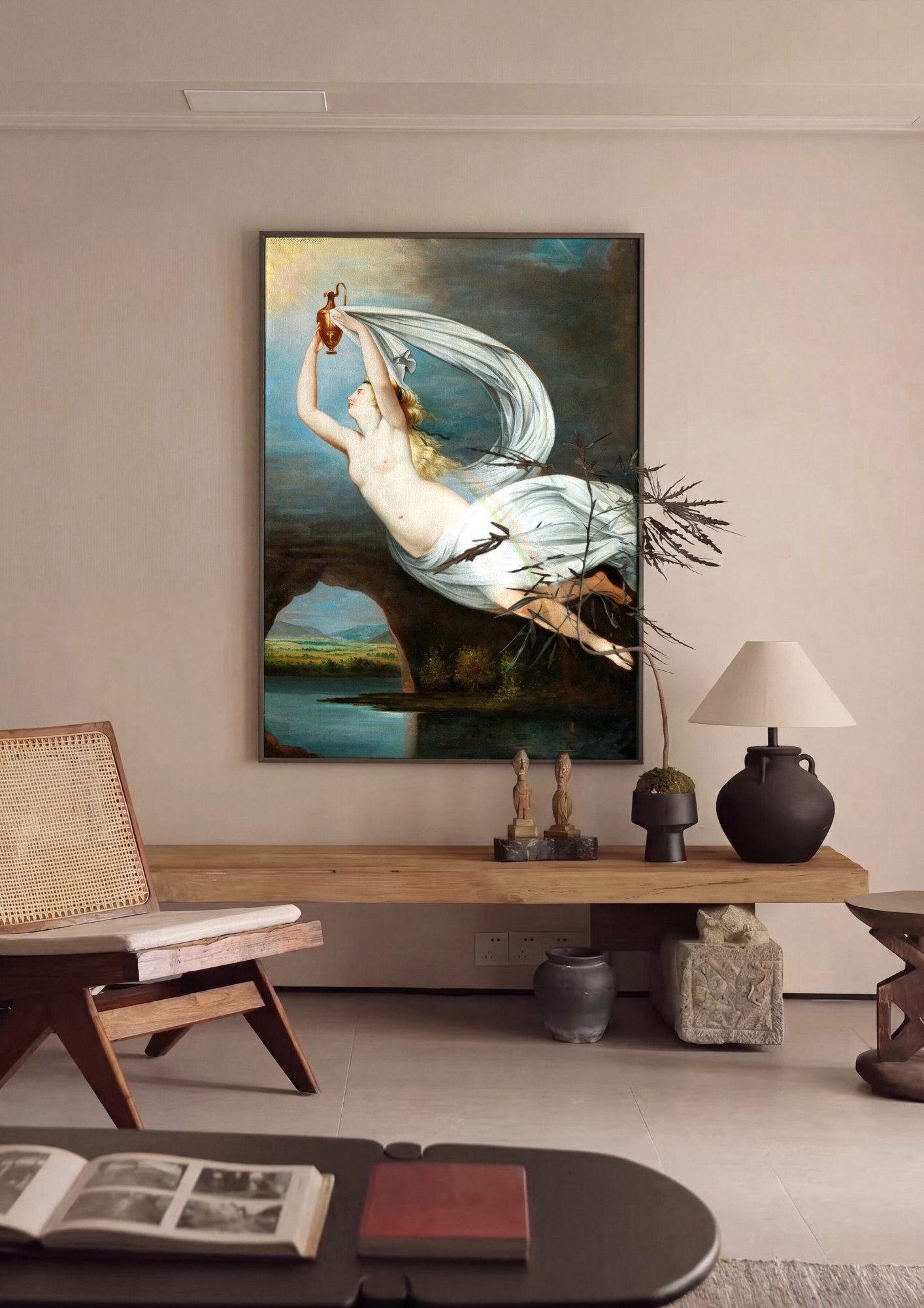 Quadro Decorativo Aurora - Anne-Louis Girodet | quadro emoldurado na parede