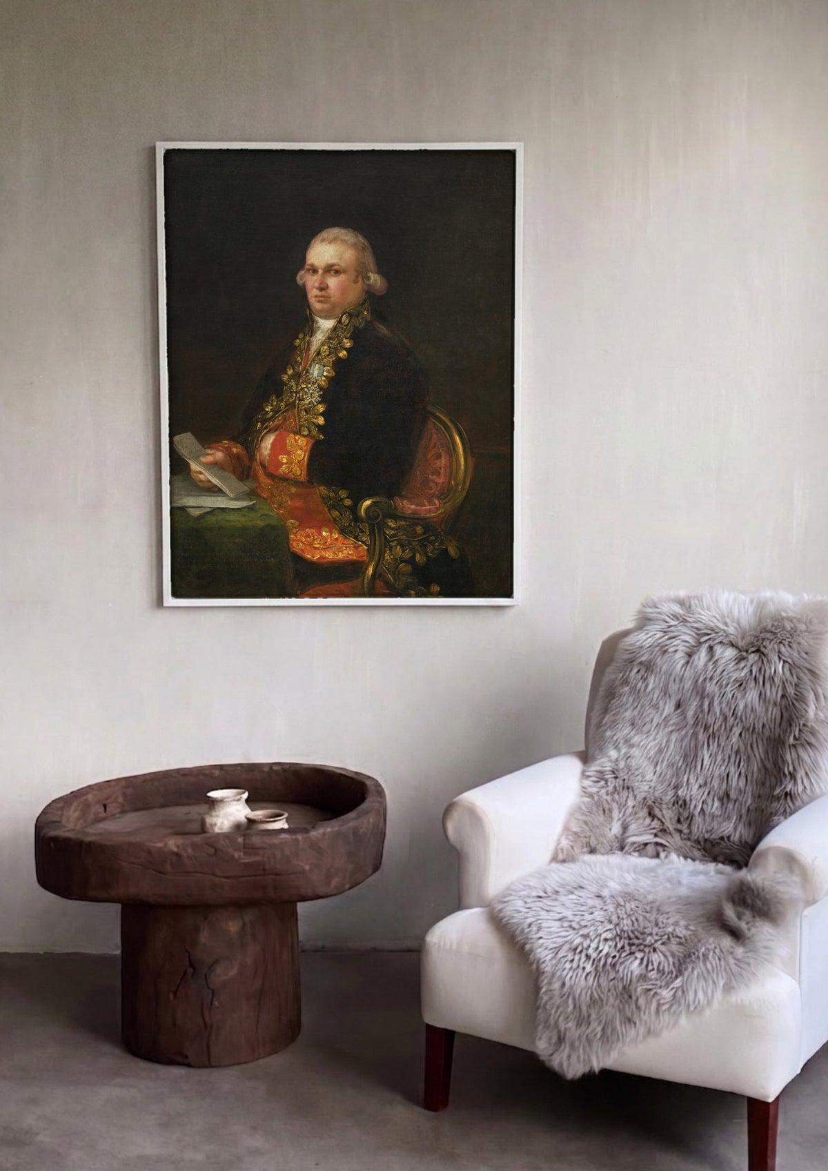 Quadro Decorativo Retrato de Manuel Godoy - Goya | quadro emoldurado na parede