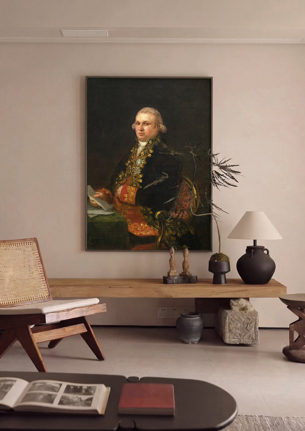 Quadro Decorativo Retrato de Manuel Godoy - Goya | quadro emoldurado na parede