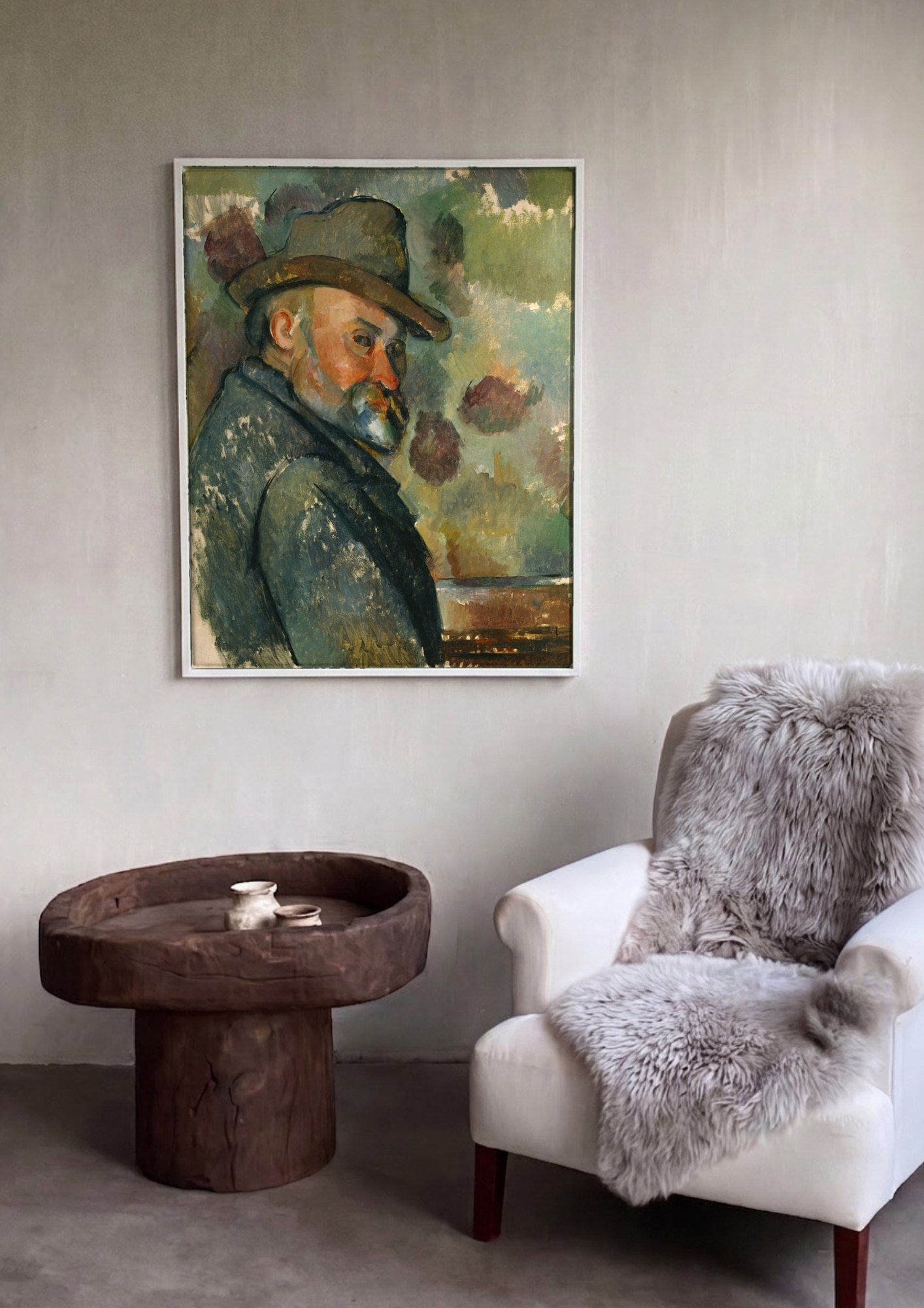 Quadro Decorativo Retrato de Ambroise Vollard - Paul Cézanne | quadro emoldurado na parede