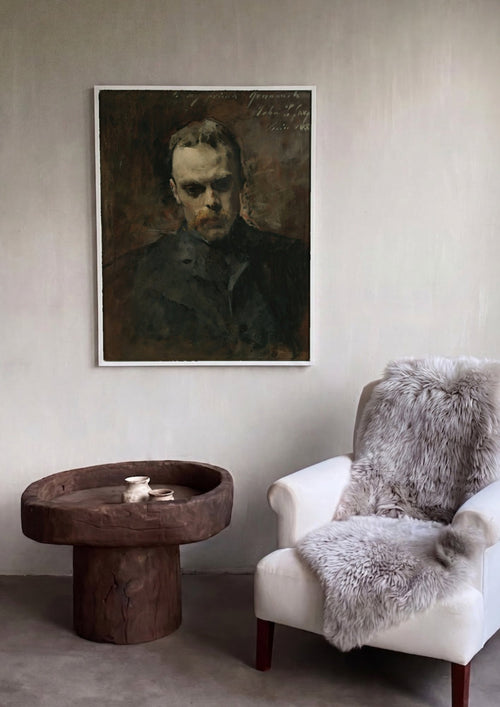 Quadro Decorativo 'Retrato de um Homem com Bigode' - John Singer Sargent | quadro emoldurado na parede