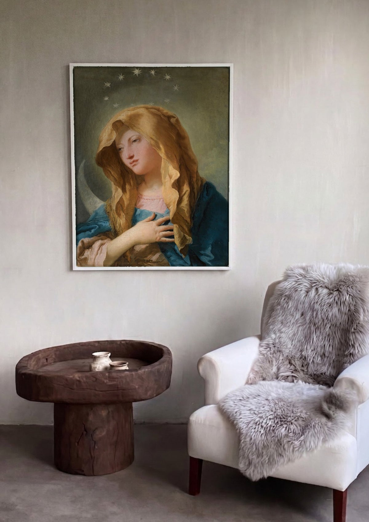 Quadro Decorativo Virgem Imaculada - Tiepolo | quadro emoldurado na parede