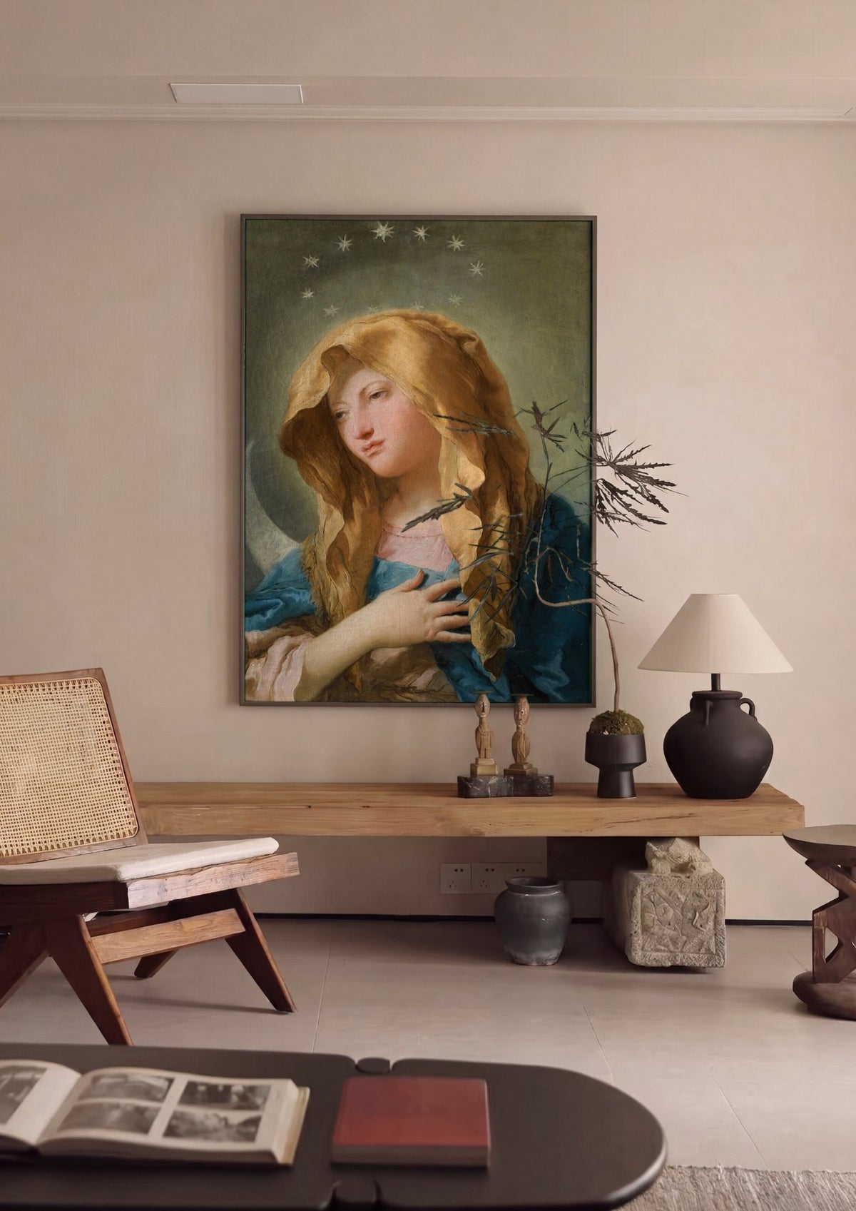 Quadro Decorativo Virgem Imaculada - Tiepolo | quadro emoldurado na parede