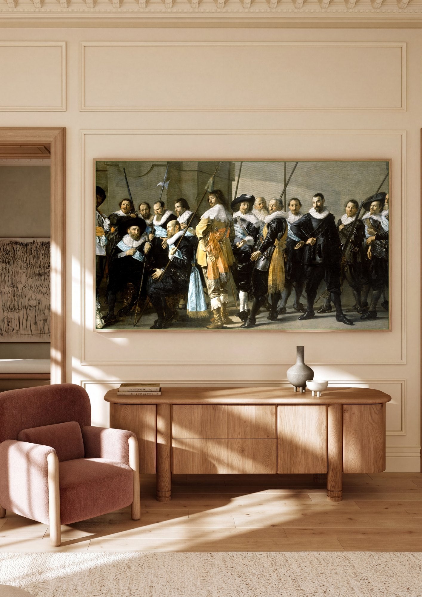 Quadro Decorativo A Companhia do Capitão Reinier Reael - Frans Hals | quadro emoldurado na parede