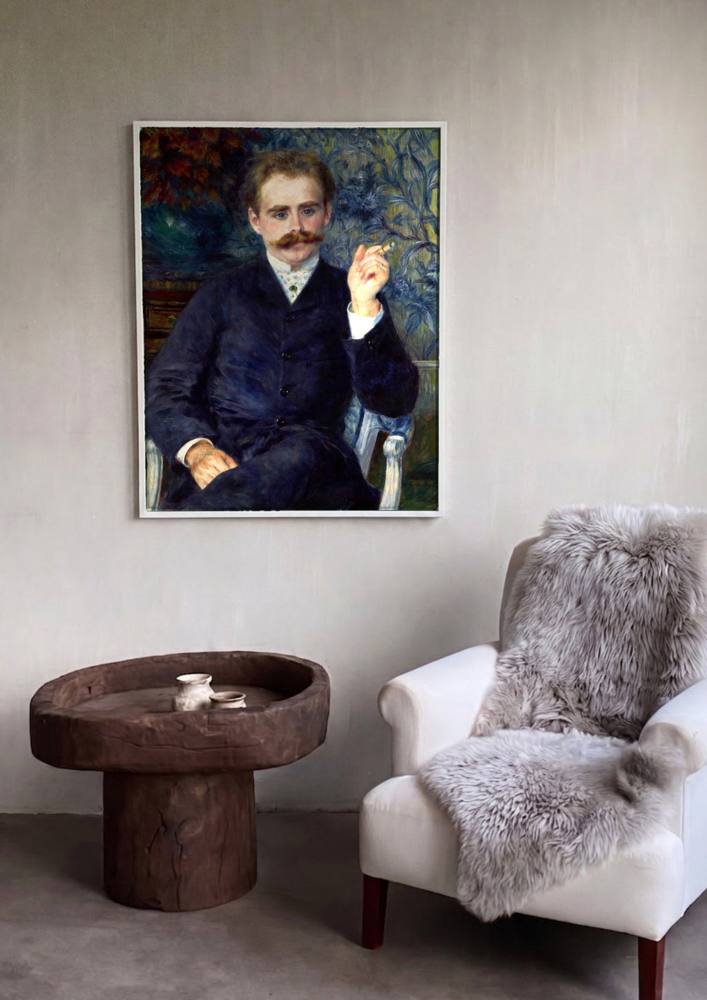 Quadro Decorativo Retrato de Monsieur Fournaise - Renoir | quadro emoldurado na parede