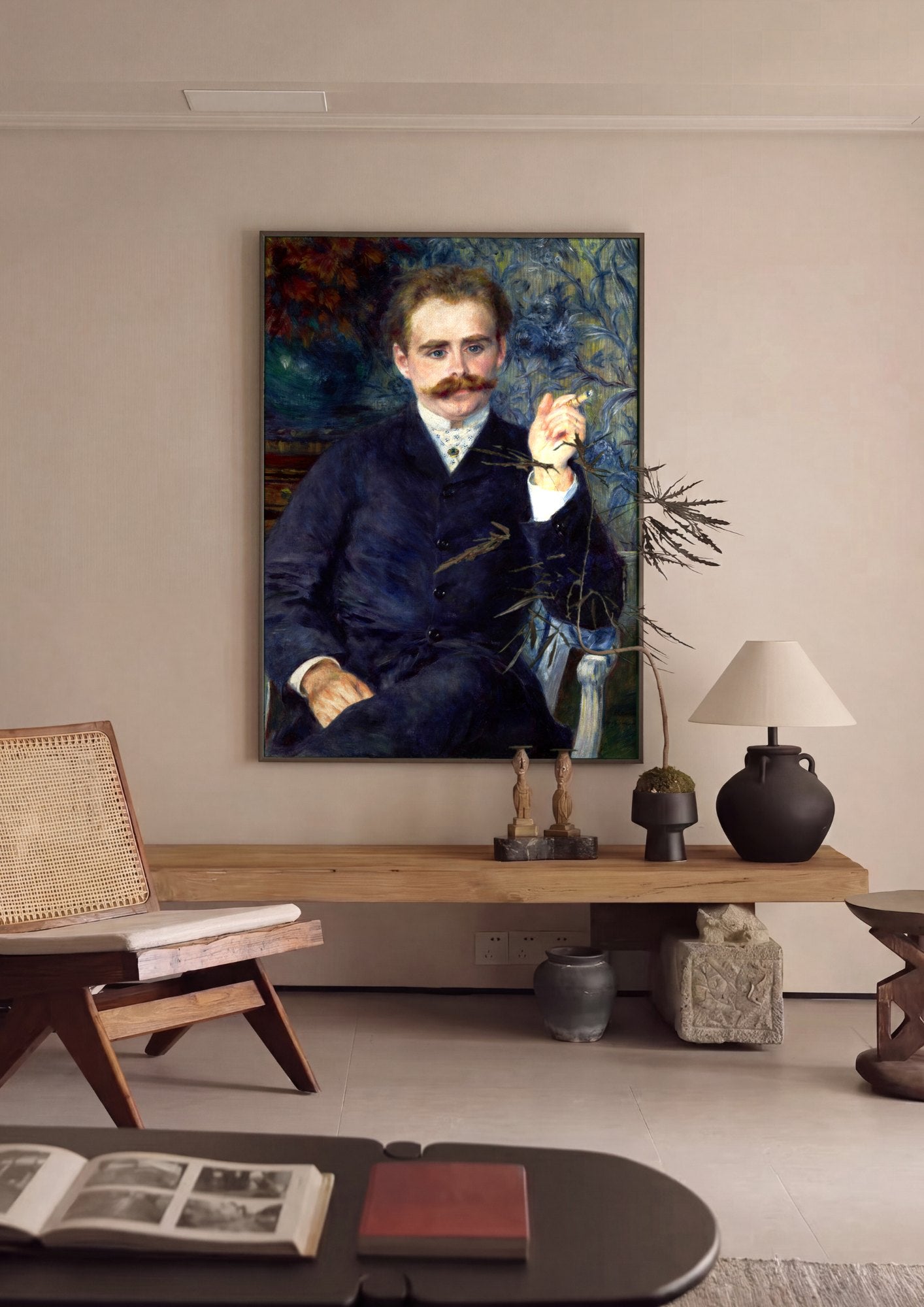 Quadro Decorativo Retrato de Monsieur Fournaise - Renoir | quadro emoldurado na parede