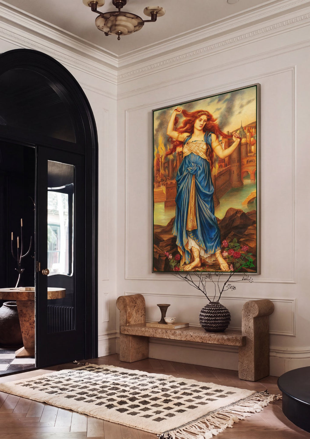 Quadro Decorativo Cassandra - Evelyn De Morgan | quadro emoldurado na parede