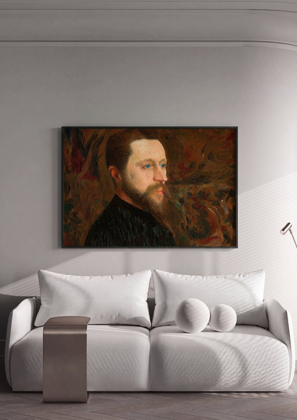 Quadro Decorativo Retrato de Artista - Georges Seurat | quadro emoldurado na parede