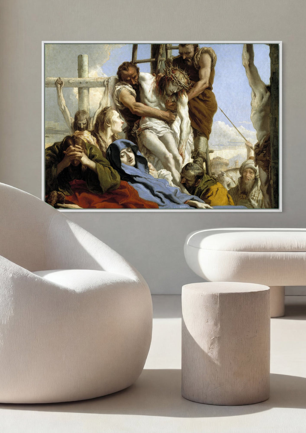 Quadro Decorativo A Deposição de Cristo - G. D. Tiepolo | quadro emoldurado na parede