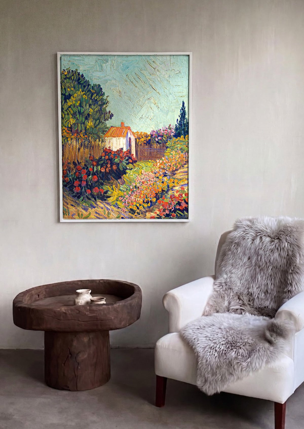Quadro Decorativo Jardim em Arles - Van Gogh | quadro emoldurado na parede