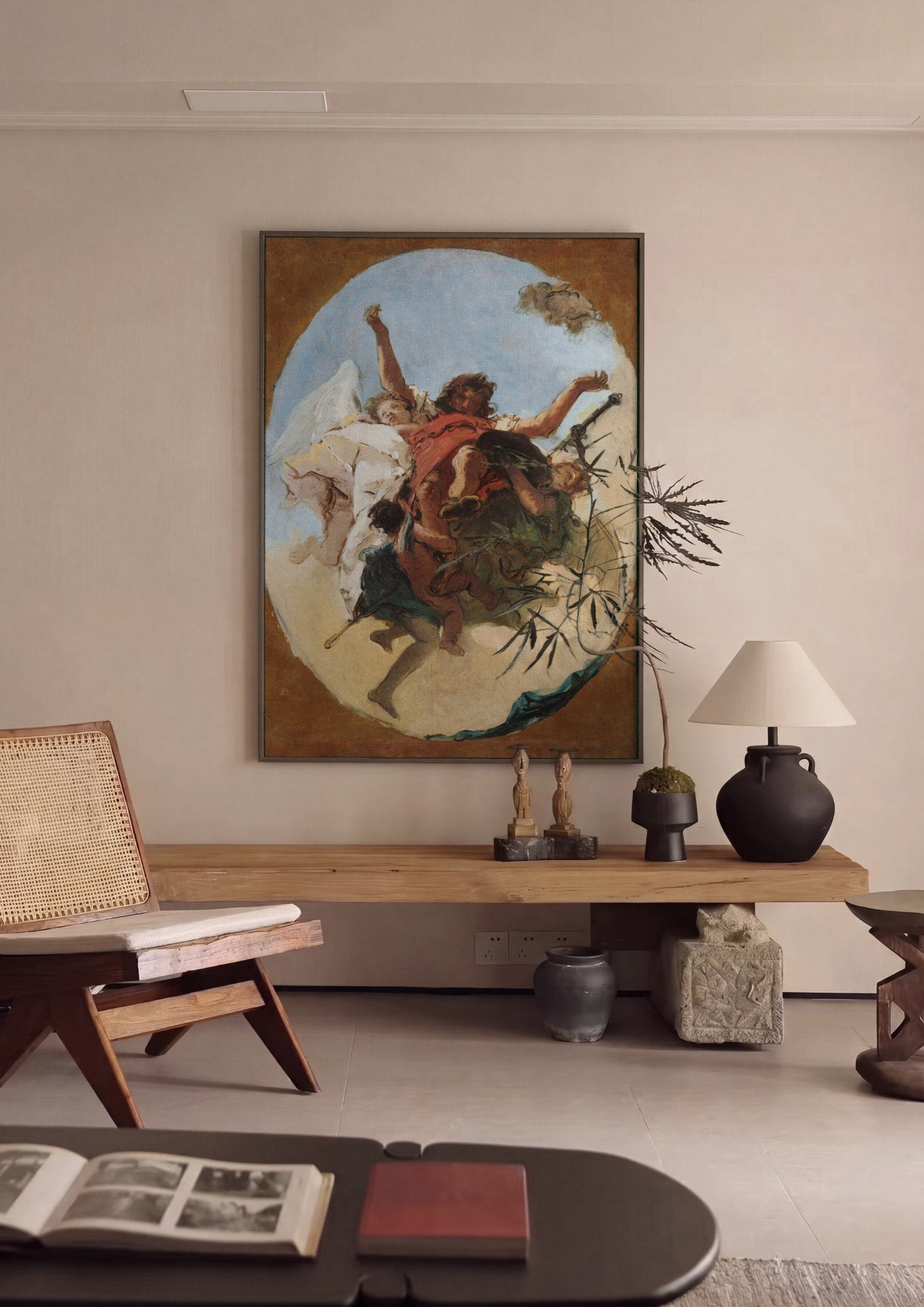 Quadro Decorativo Apolo e as Musas - Tiepolo | quadro emoldurado na parede