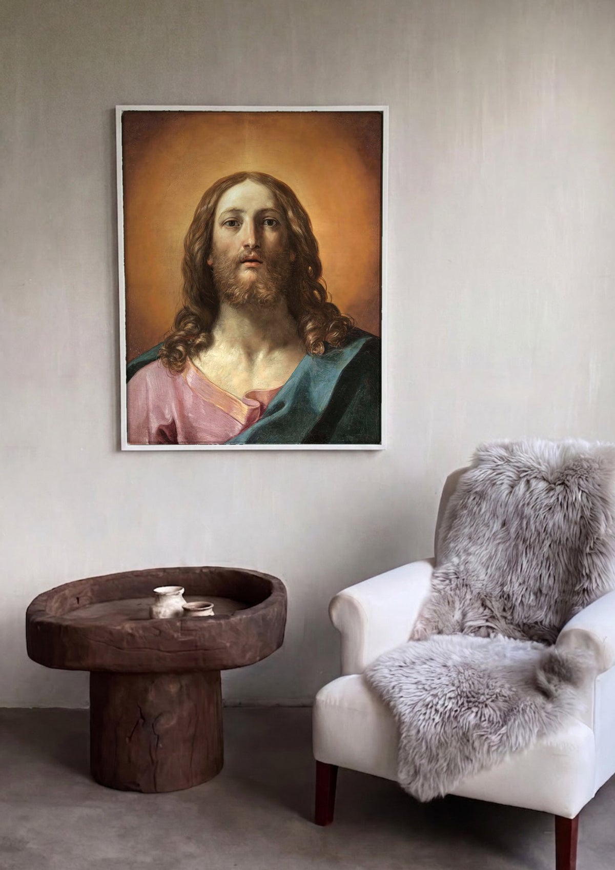 Quadro Decorativo Cristo Redentor - Guido Reni | quadro emoldurado na parede