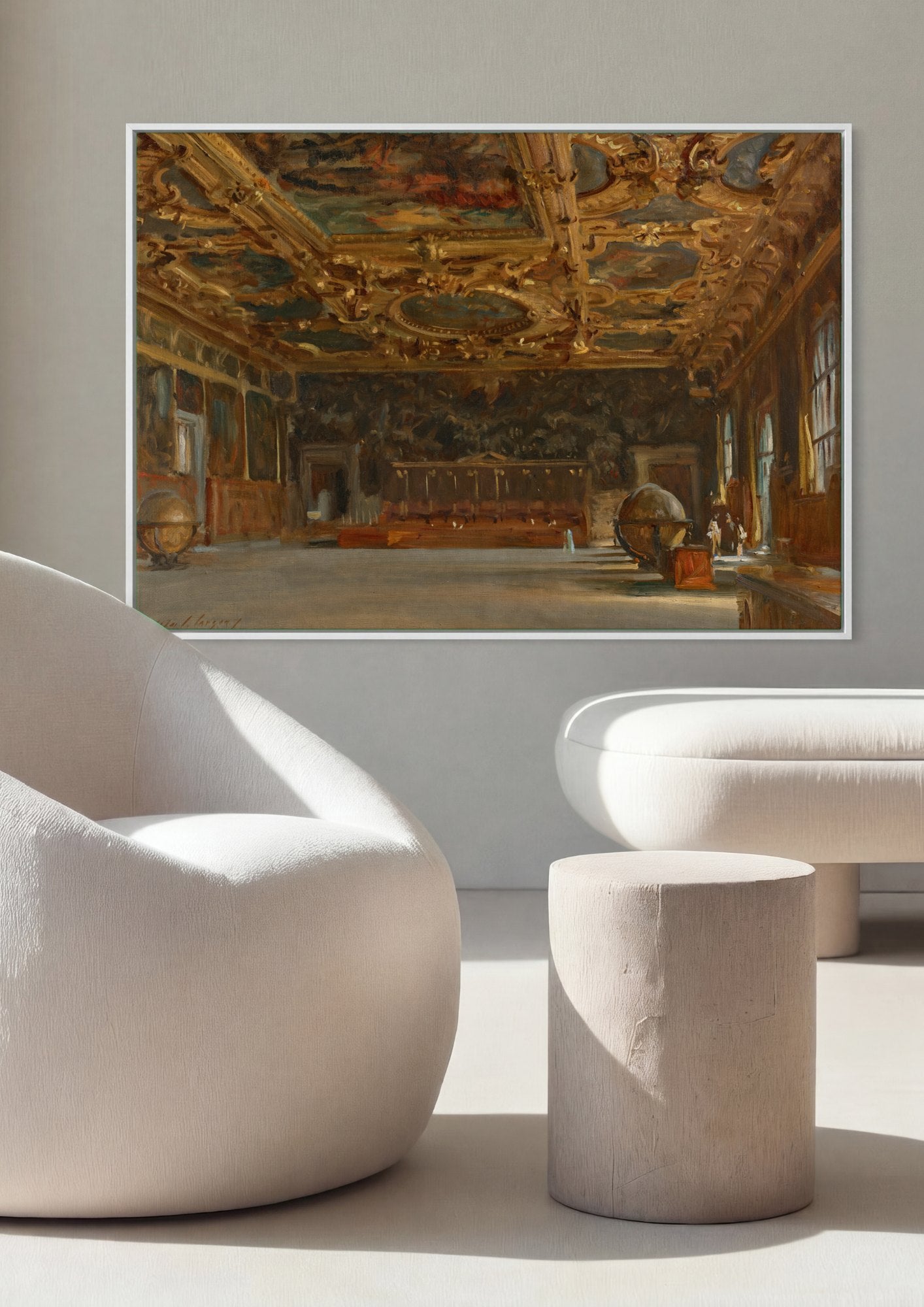 Quadro Decorativo O Interior do Palazzo Ducale - John Singer Sargent | quadro emoldurado na parede