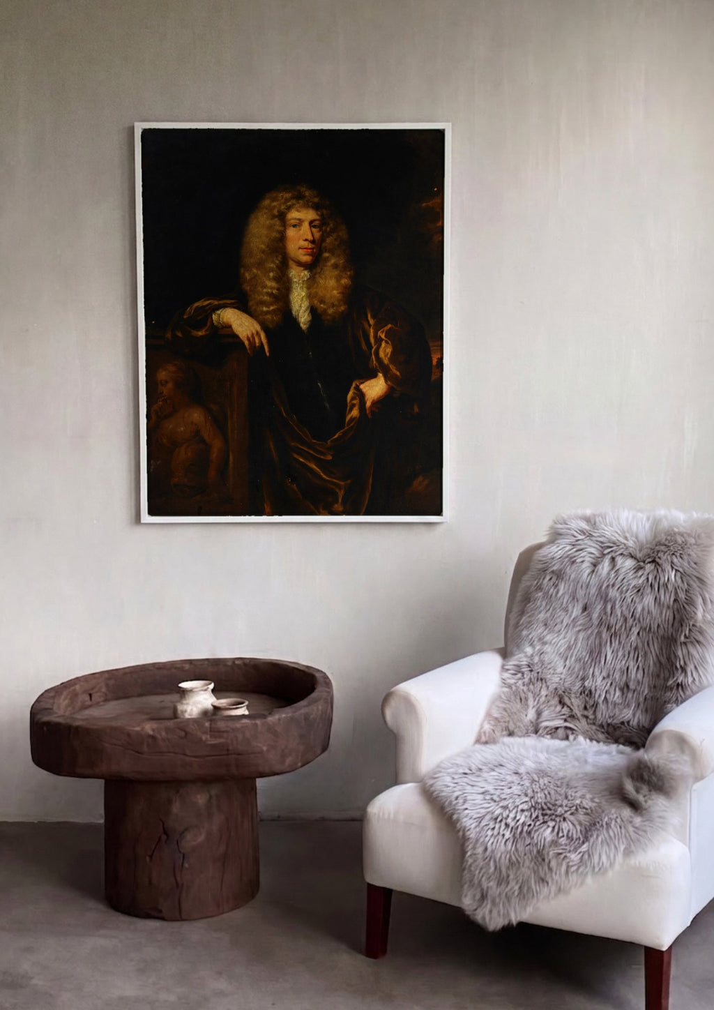 Quadro Decorativo Retrato de Cavalheiro - Nicolaes Maes | quadro emoldurado na parede