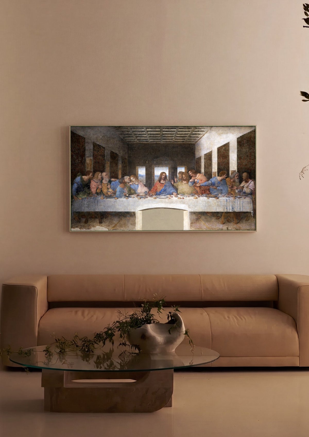 Quadro Decorativo A Última Ceia - Leonardo Da Vinci | quadro emoldurado na parede