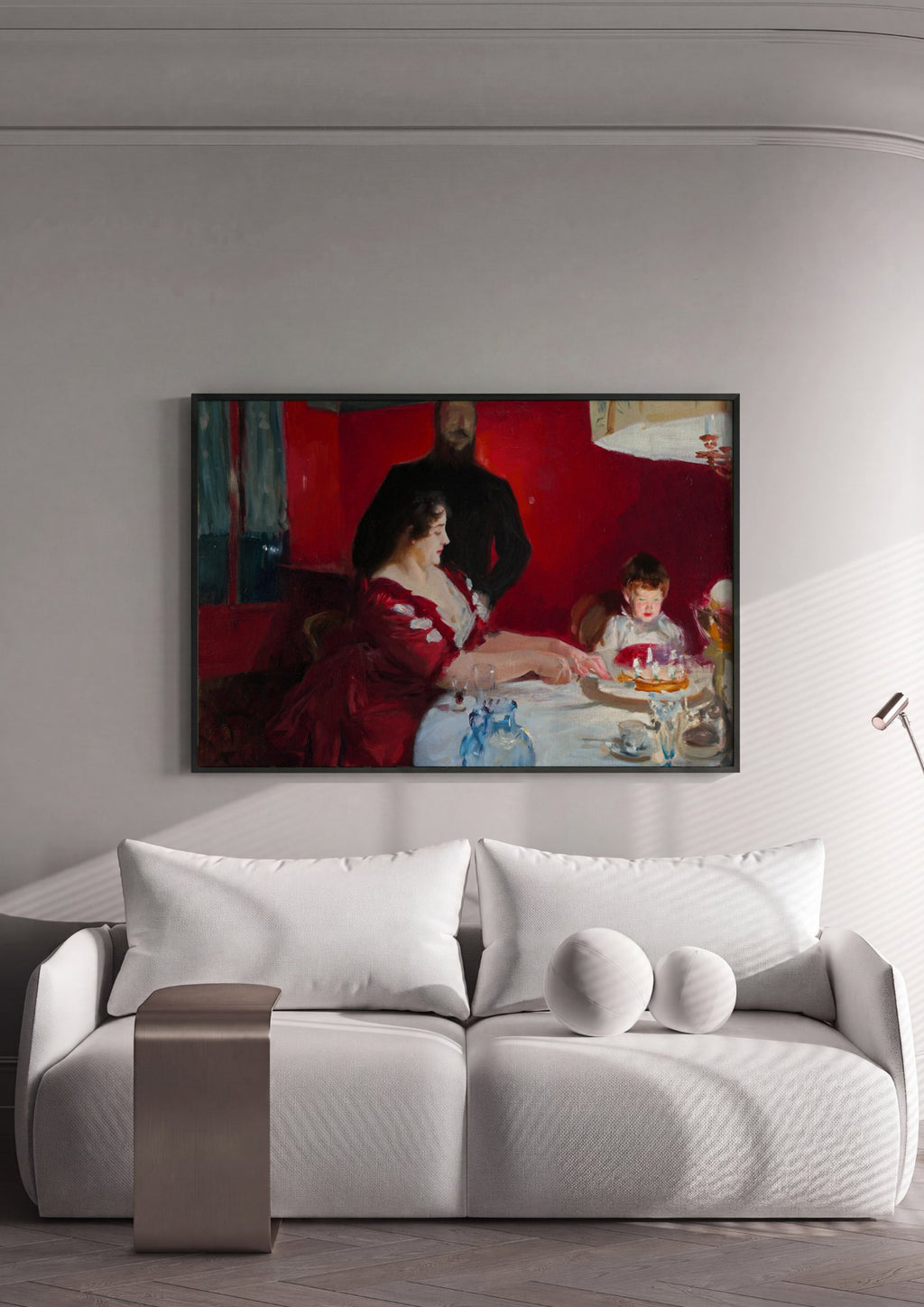 Quadro Decorativo A Festa de Aniversário - John Singer Sargent | quadro emoldurado na parede
