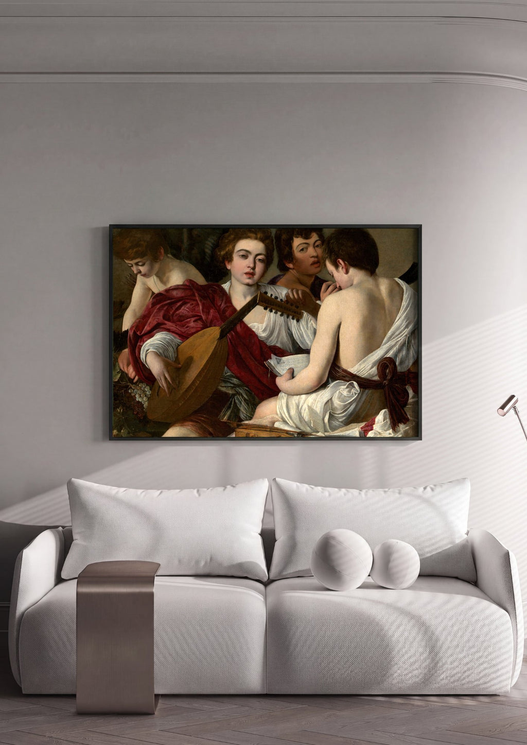 Quadro Decorativo Os Músicos - Caravaggio | quadro emoldurado na parede
