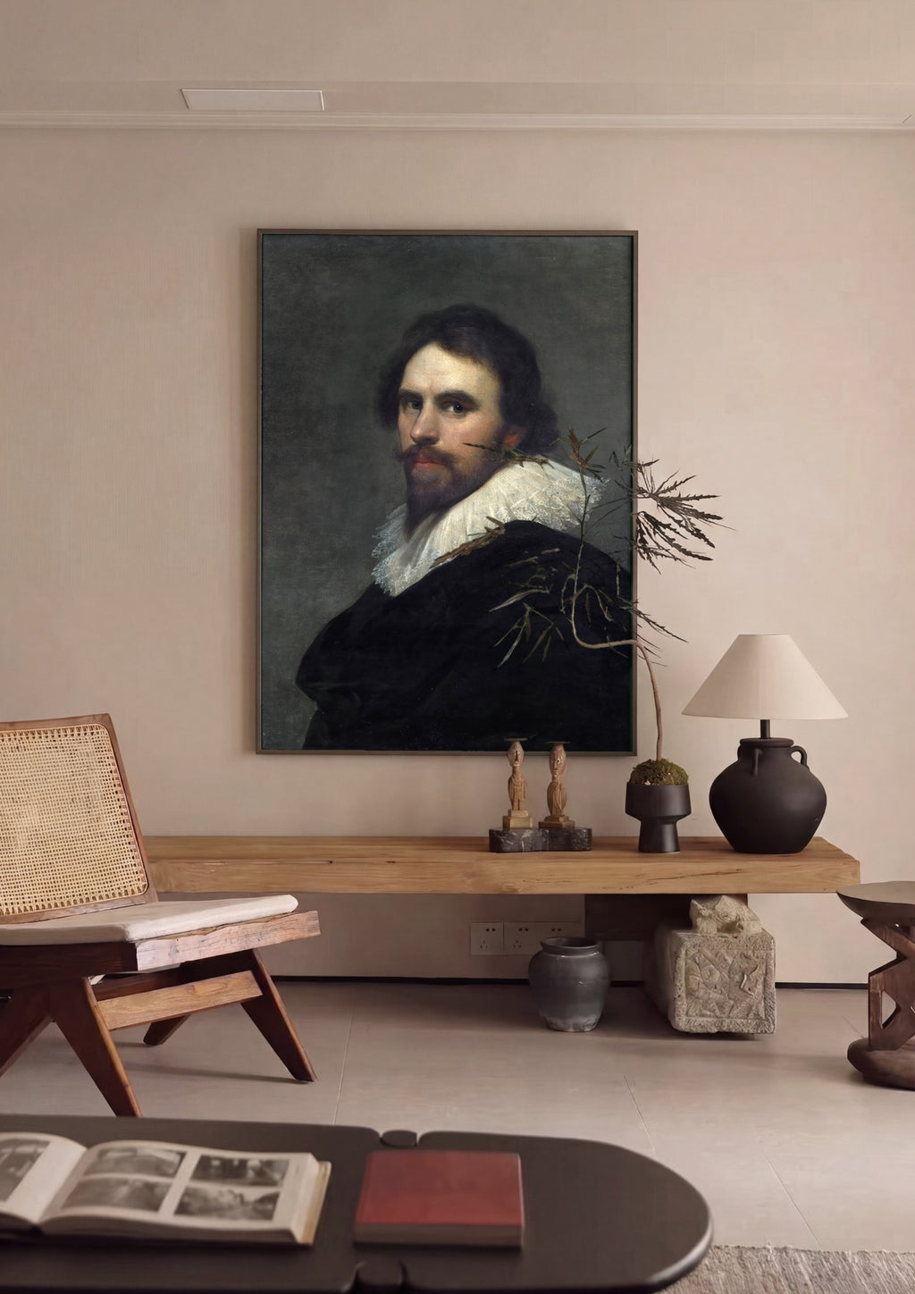 Quadro Decorativo Retrato de Cavalheiro - Daniël Mijtens | quadro emoldurado na parede