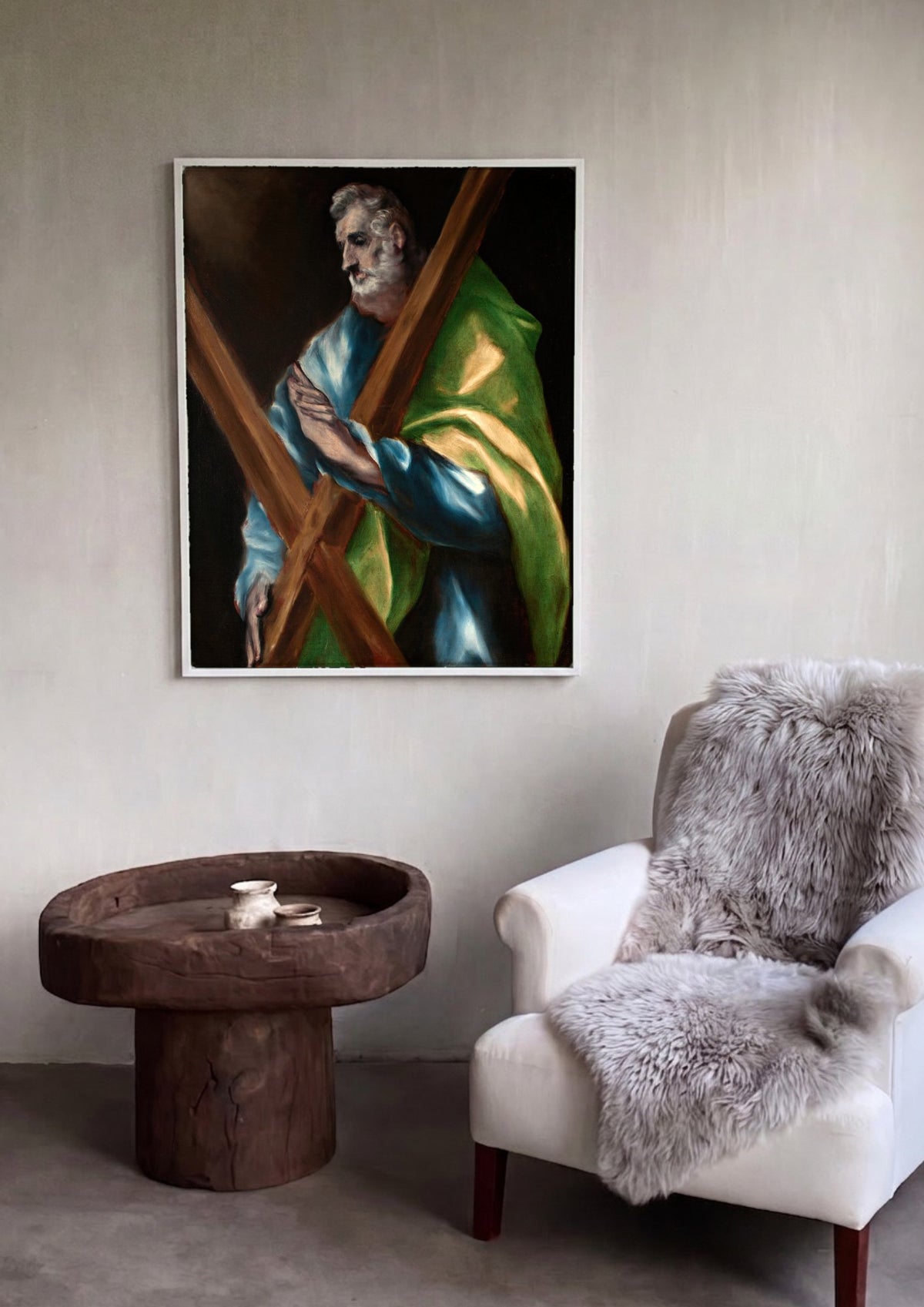 Quadro Decorativo São André - El Greco | quadro emoldurado na parede