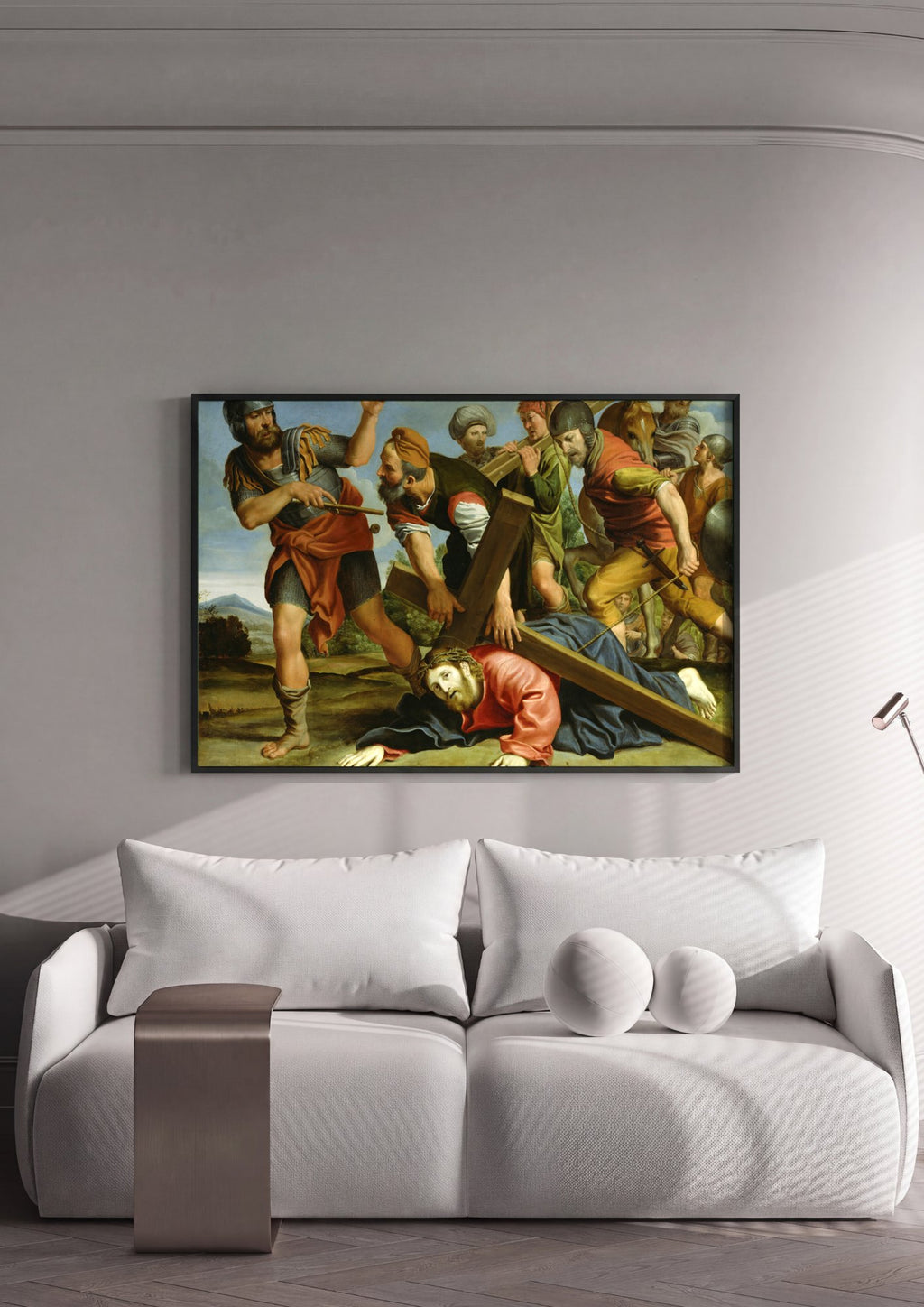 Quadro Decorativo A Caminho do Calvário - Domenichino | quadro emoldurado na parede