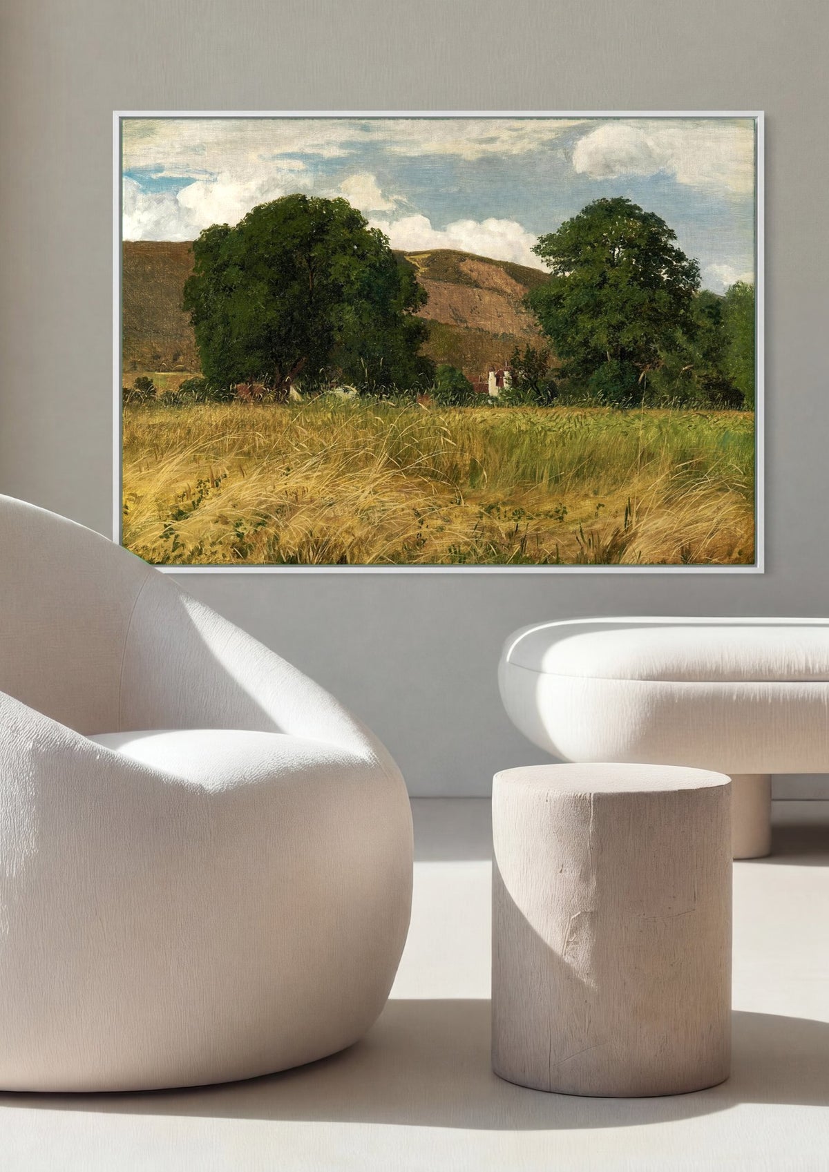 Quadro Decorativo Campo Dourado - Hans Thoma | quadro emoldurado na parede